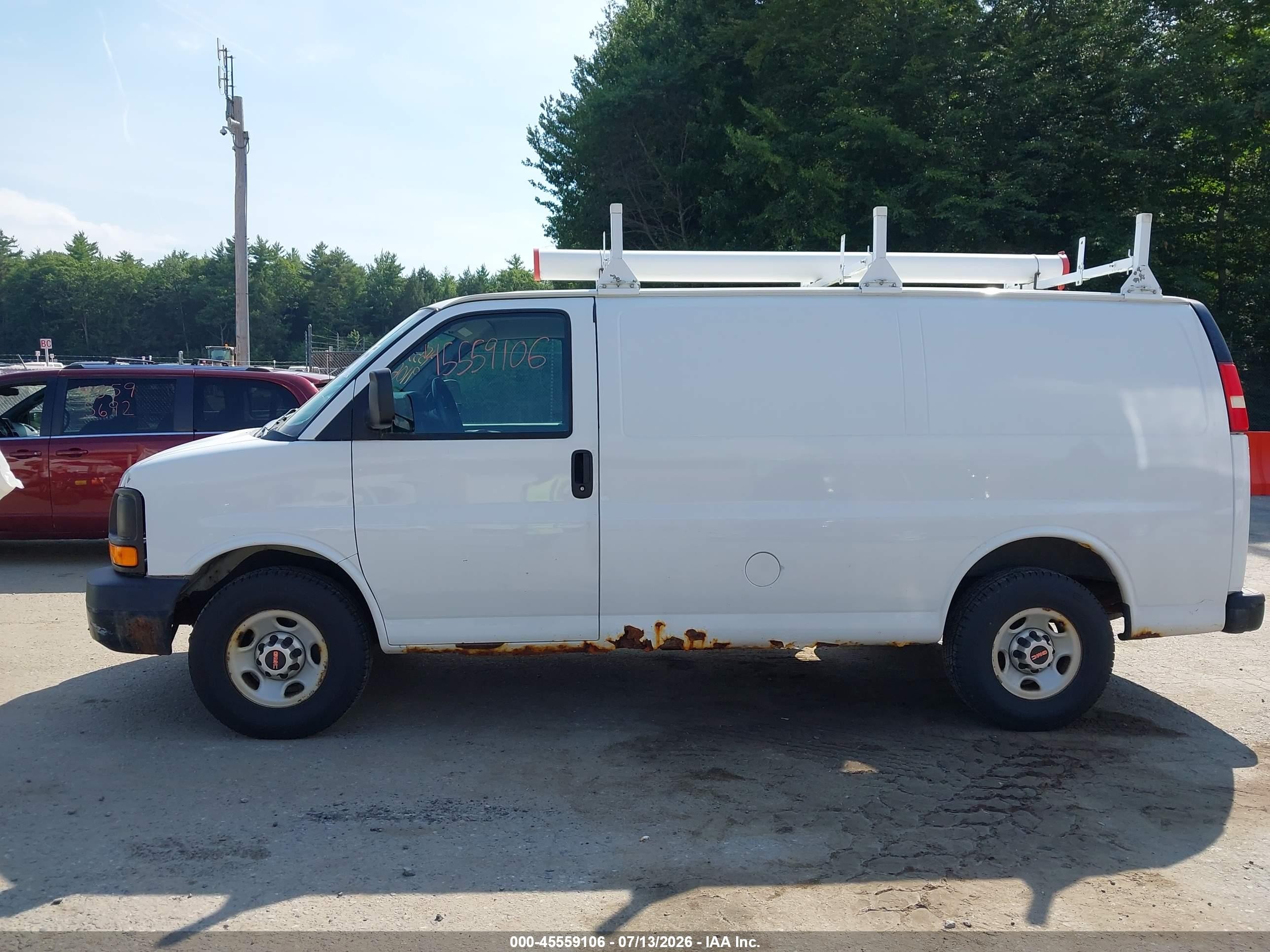2011 Gmc Savana 2500 Work Van White vin: 1GTW7FCA6B1184466