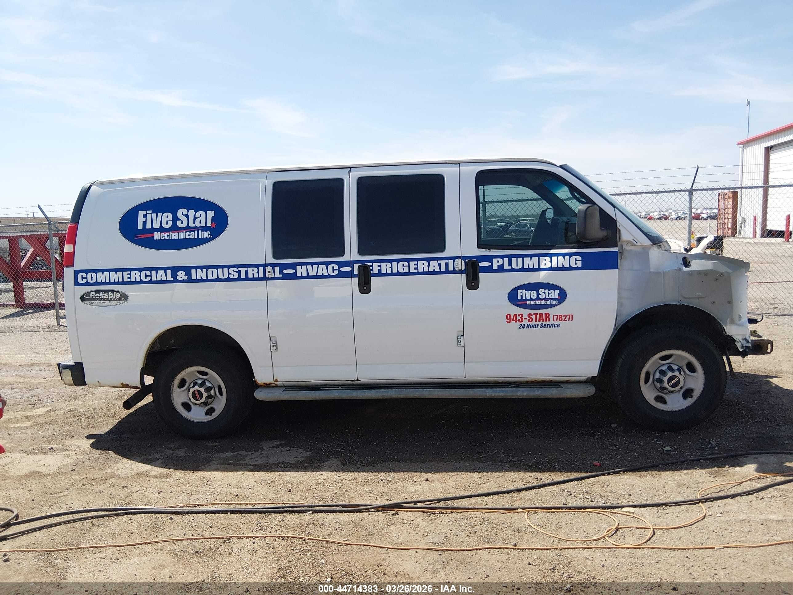 2014 Gmc Savana 2500 Work Van White vin: 1GTW7FCA8E1915600