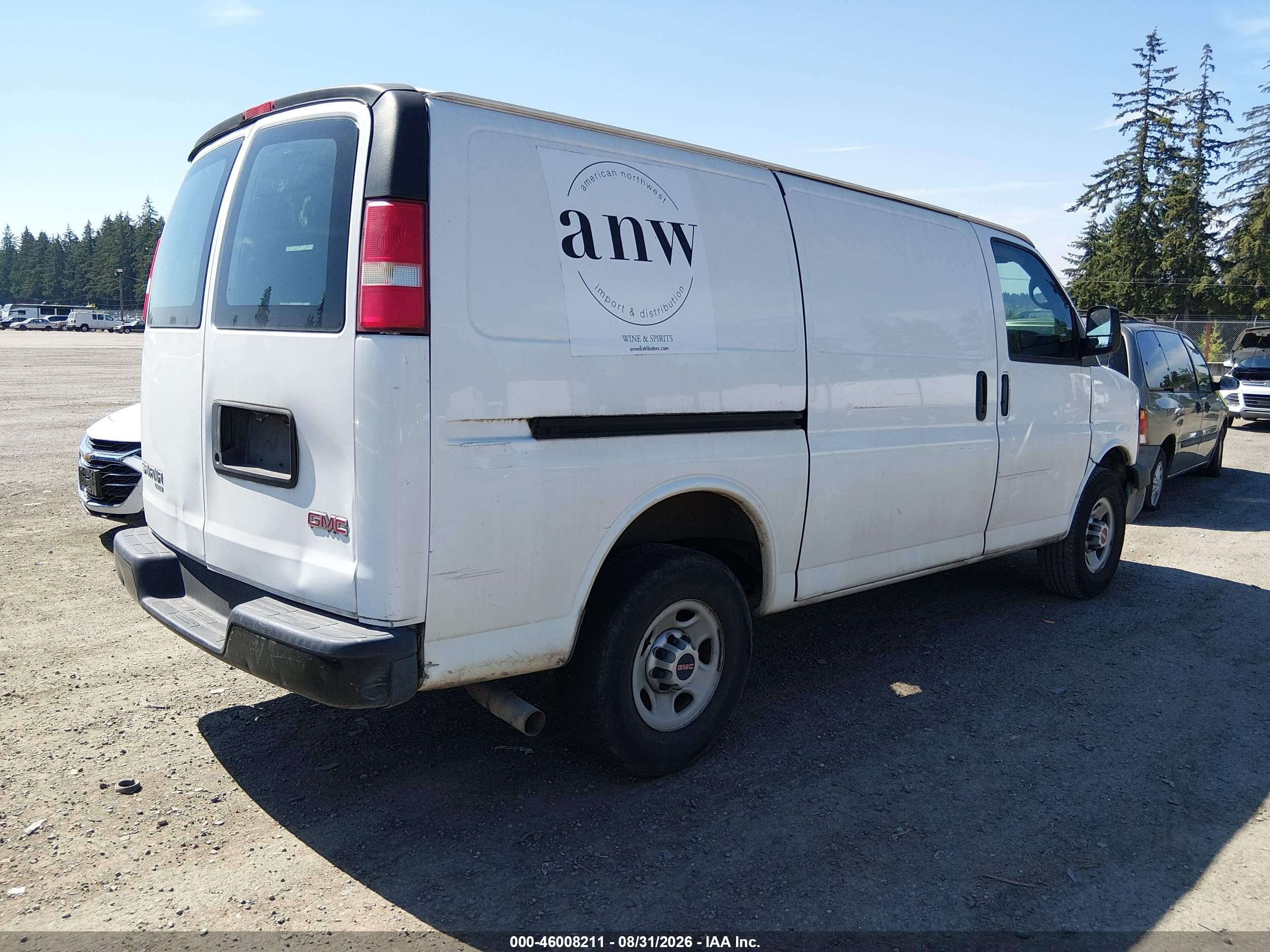 2014 Gmc Savana 2500 Work Van Белый vin: 1GTW7FCAXE1119446