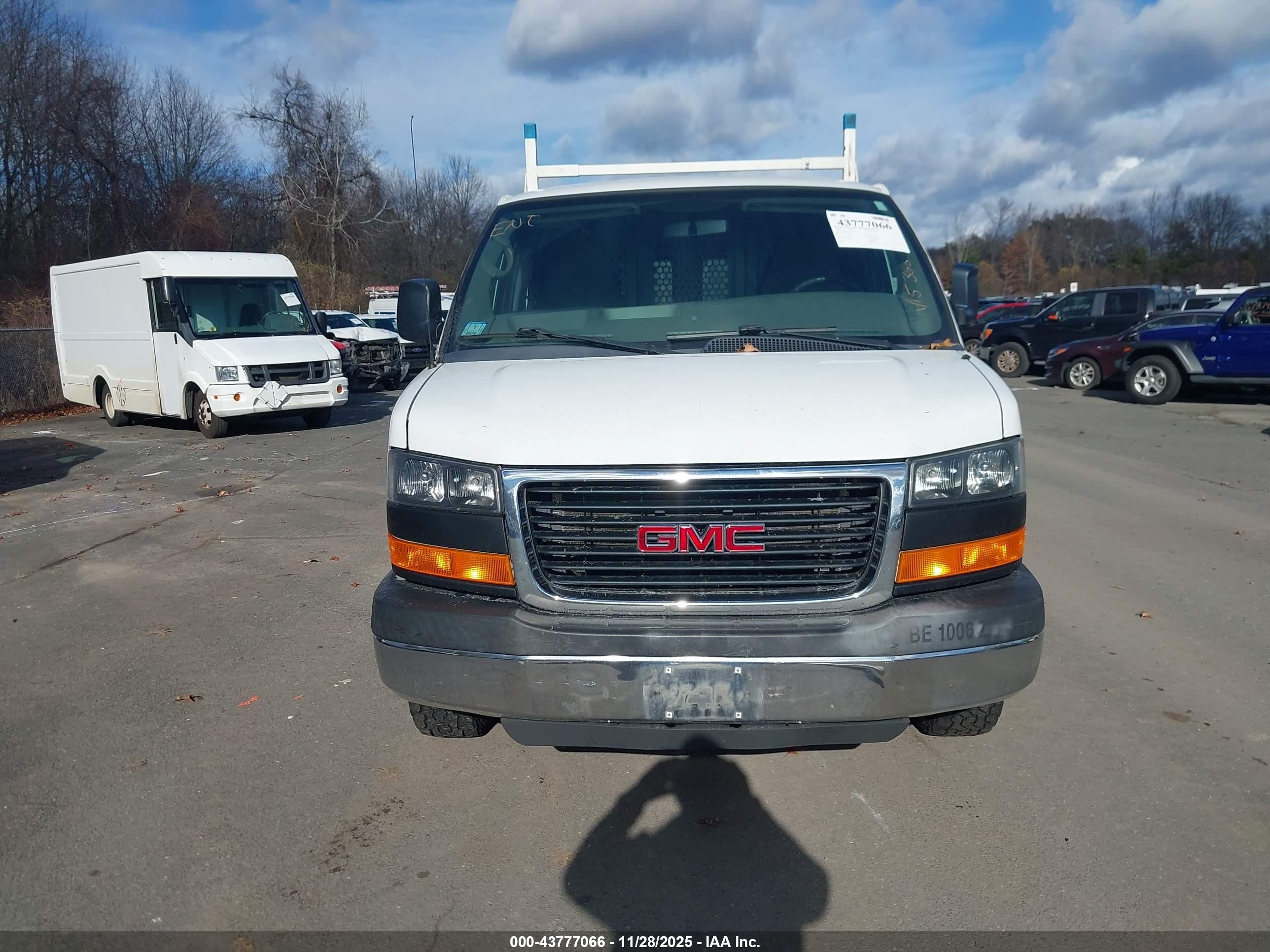 2015 Gmc Savana 2500 Work Van White vin: 1GTW7FCF0F1901199
