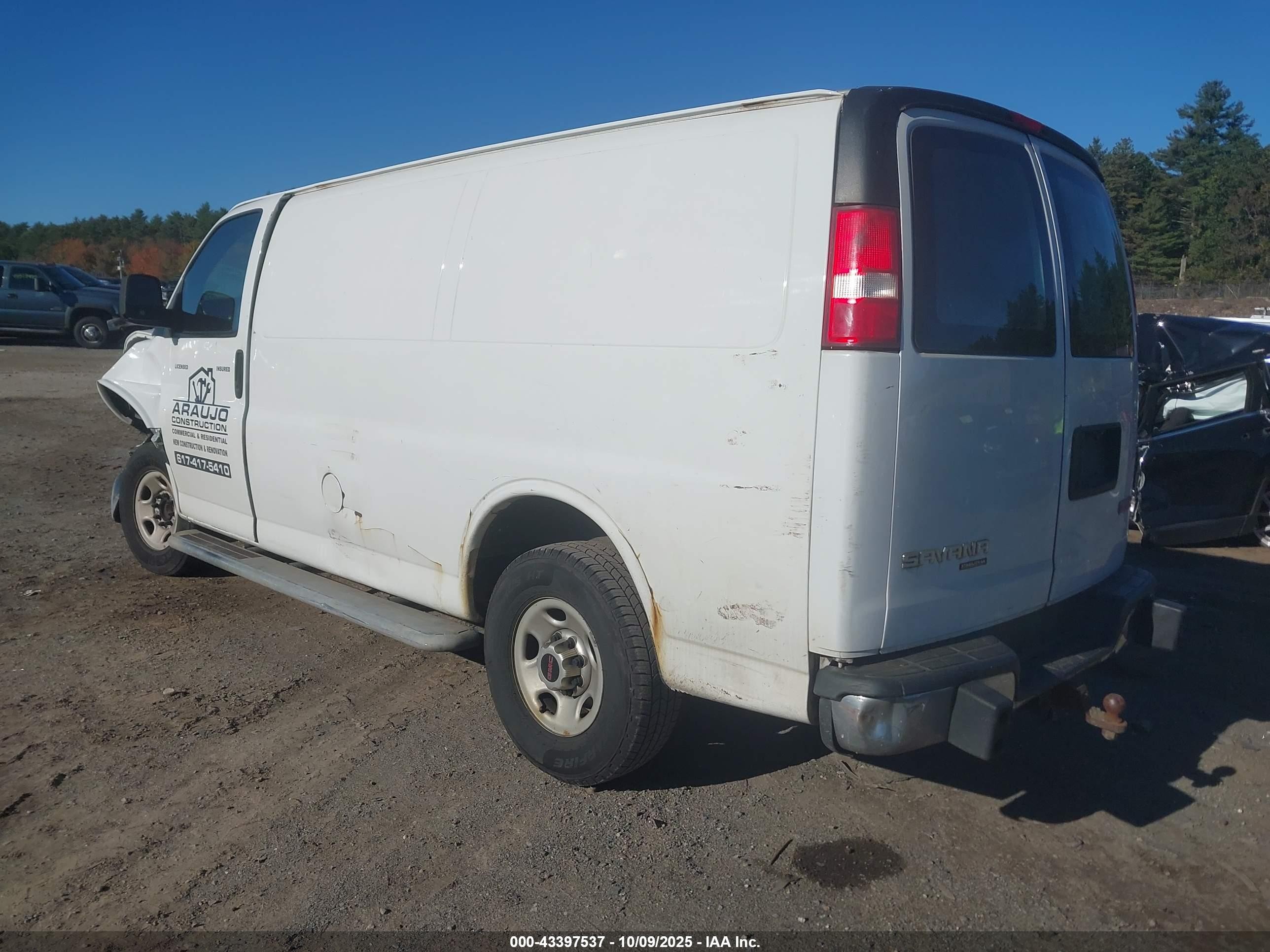 2015 Gmc Savana 2500 Work Van Белый vin: 1GTW7FCF0F1908301