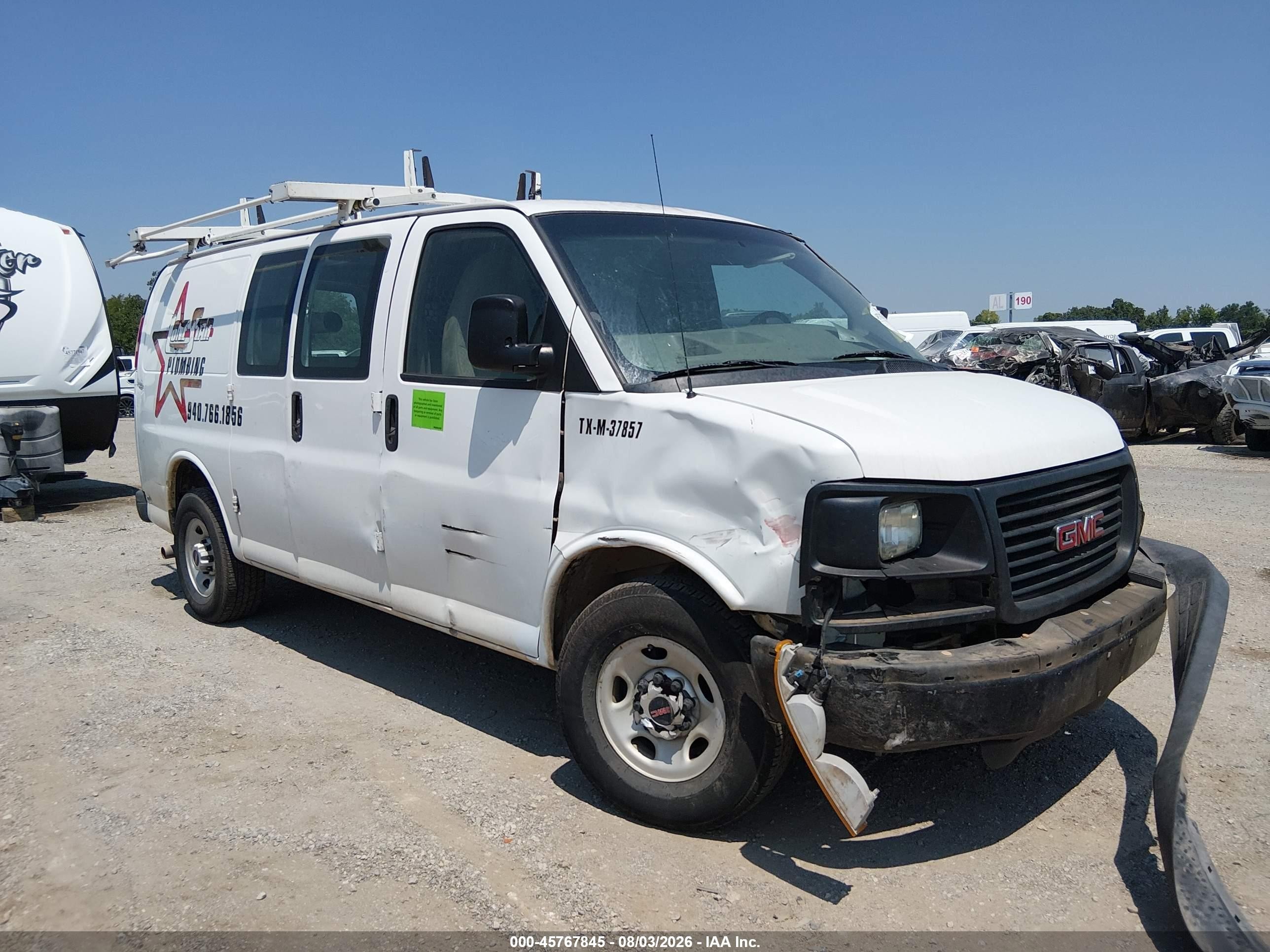 2015 Gmc Savana 2500 Work Van White vin: 1GTW7FCF1F1191648