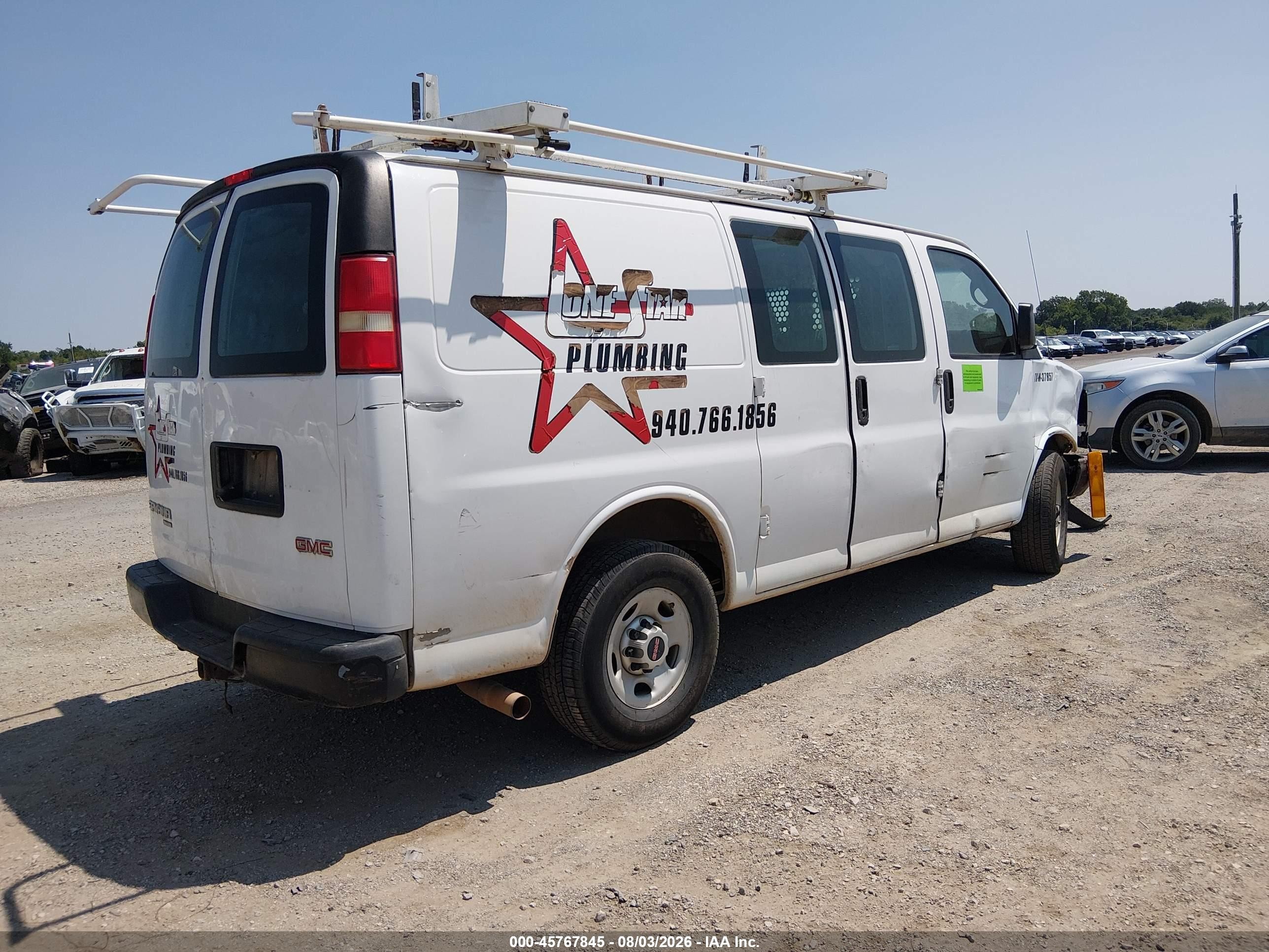 2015 Gmc Savana 2500 Work Van White vin: 1GTW7FCF1F1191648
