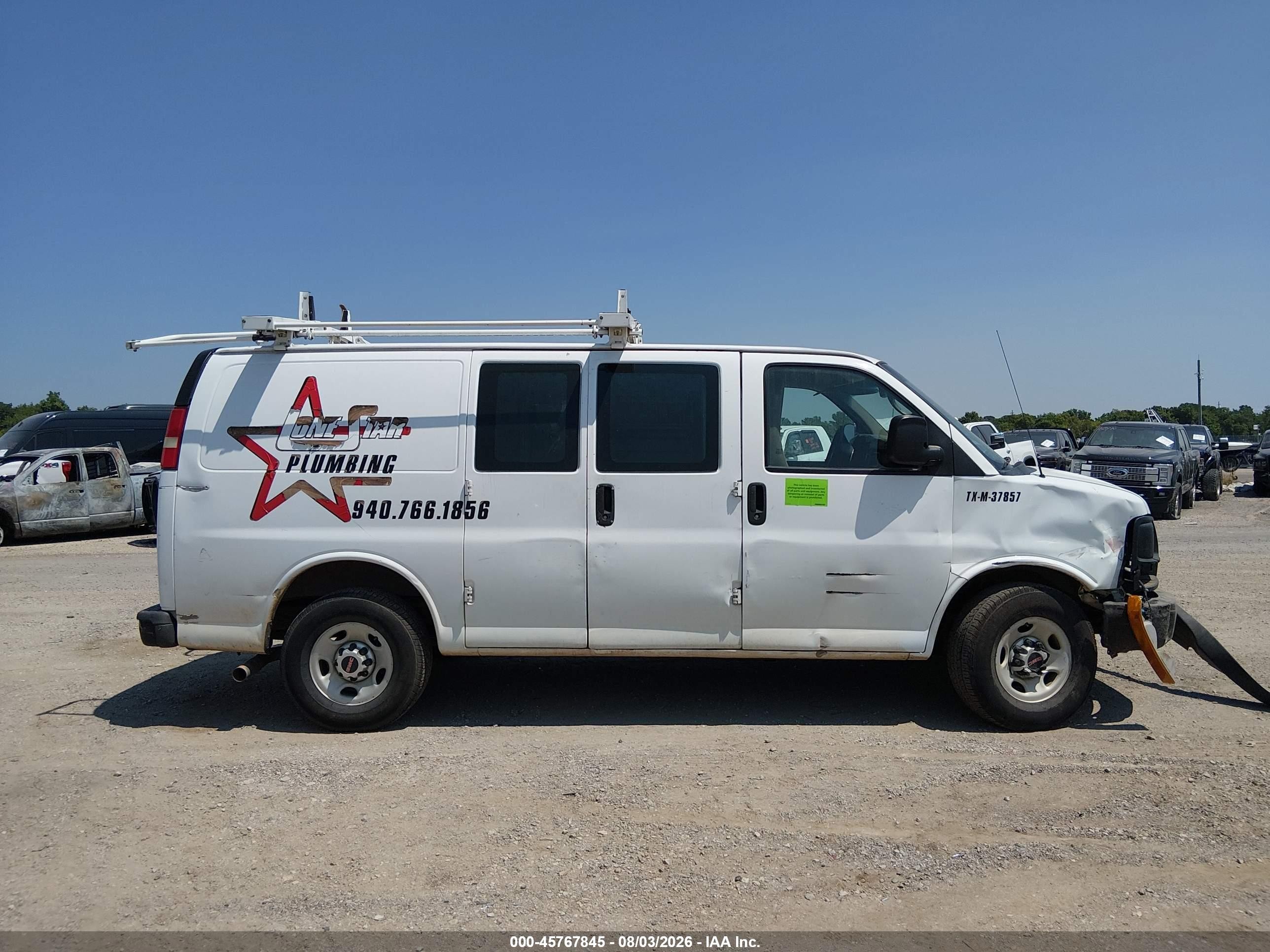 2015 Gmc Savana 2500 Work Van White vin: 1GTW7FCF1F1191648