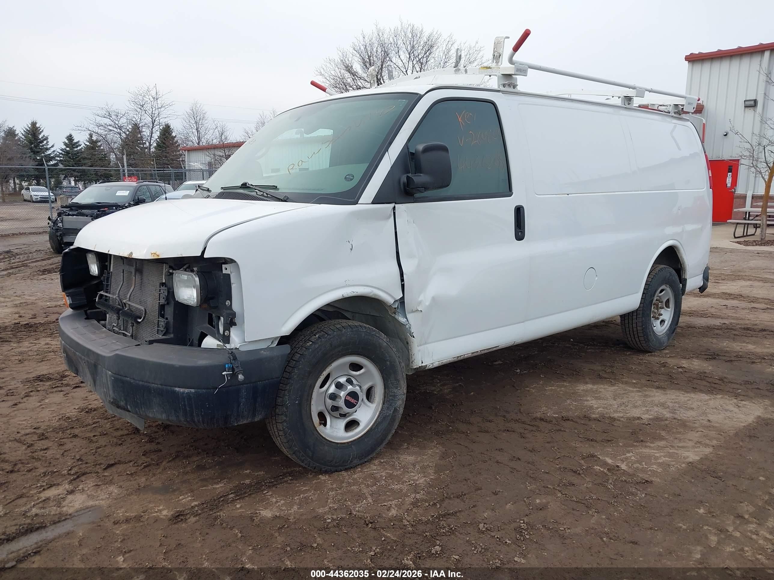 2015 Gmc Savana 2500 Work Van White vin: 1GTW7FCF1F1280863