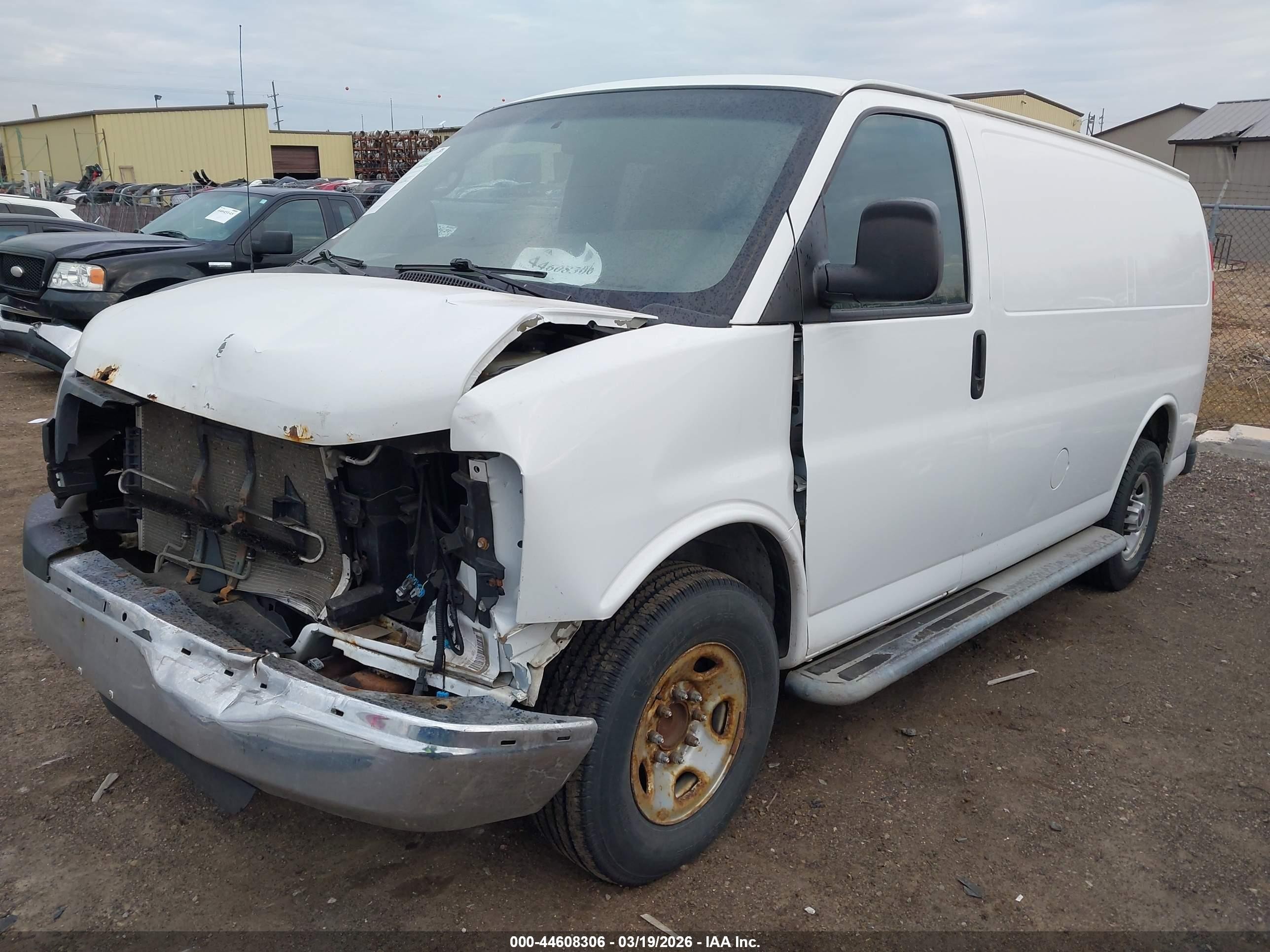 2015 Gmc Savana 2500 Work Van White vin: 1GTW7FCF3F1133671