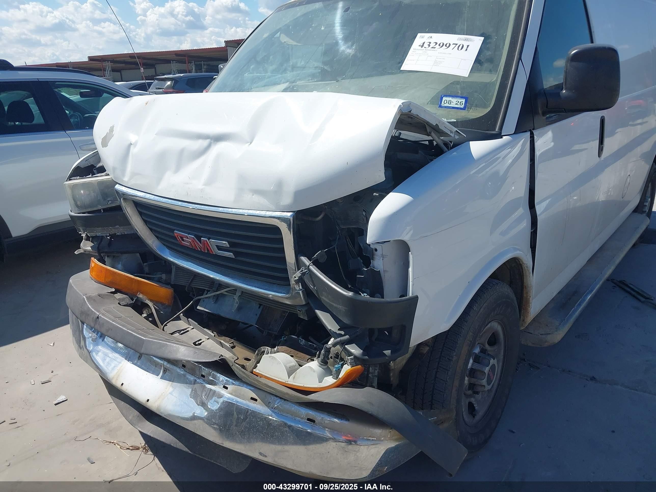 2015 Gmc Savana 2500 Work Van White vin: 1GTW7FCF3F1905148