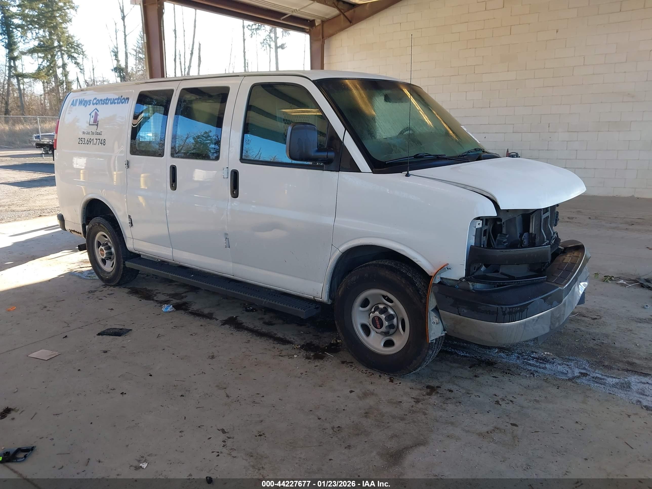 2015 Gmc Savana 2500 Work Van White vin: 1GTW7FCF5F1905104