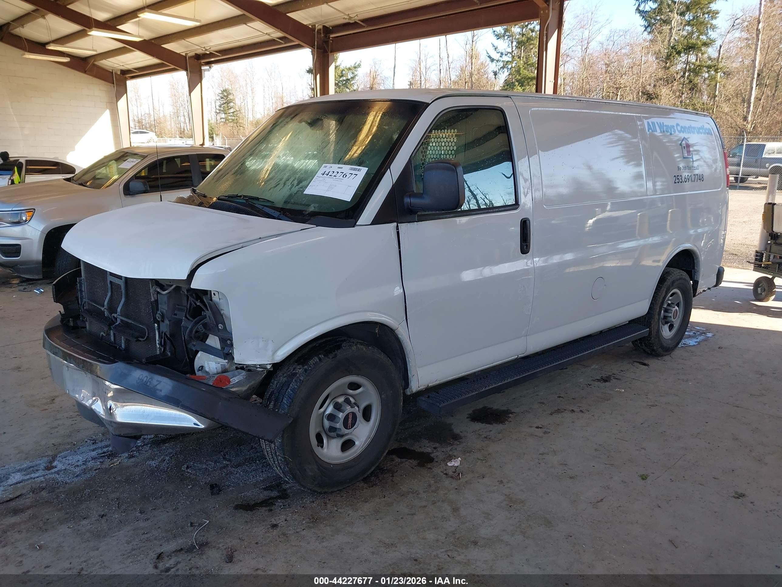2015 Gmc Savana 2500 Work Van White vin: 1GTW7FCF5F1905104