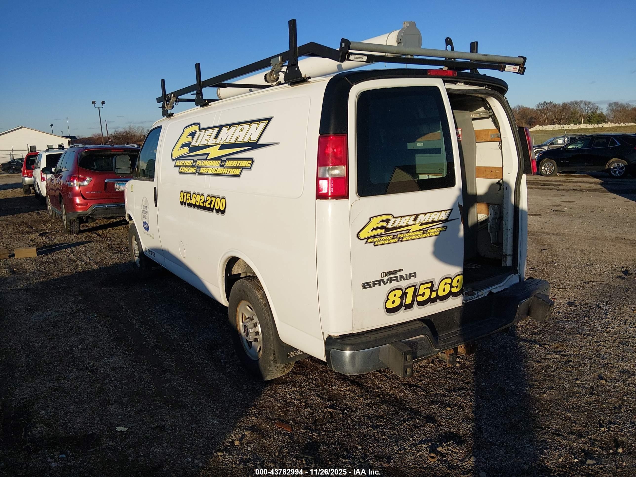 2015 Gmc Savana 2500 Work Van Белый vin: 1GTW7FCF5F1907001