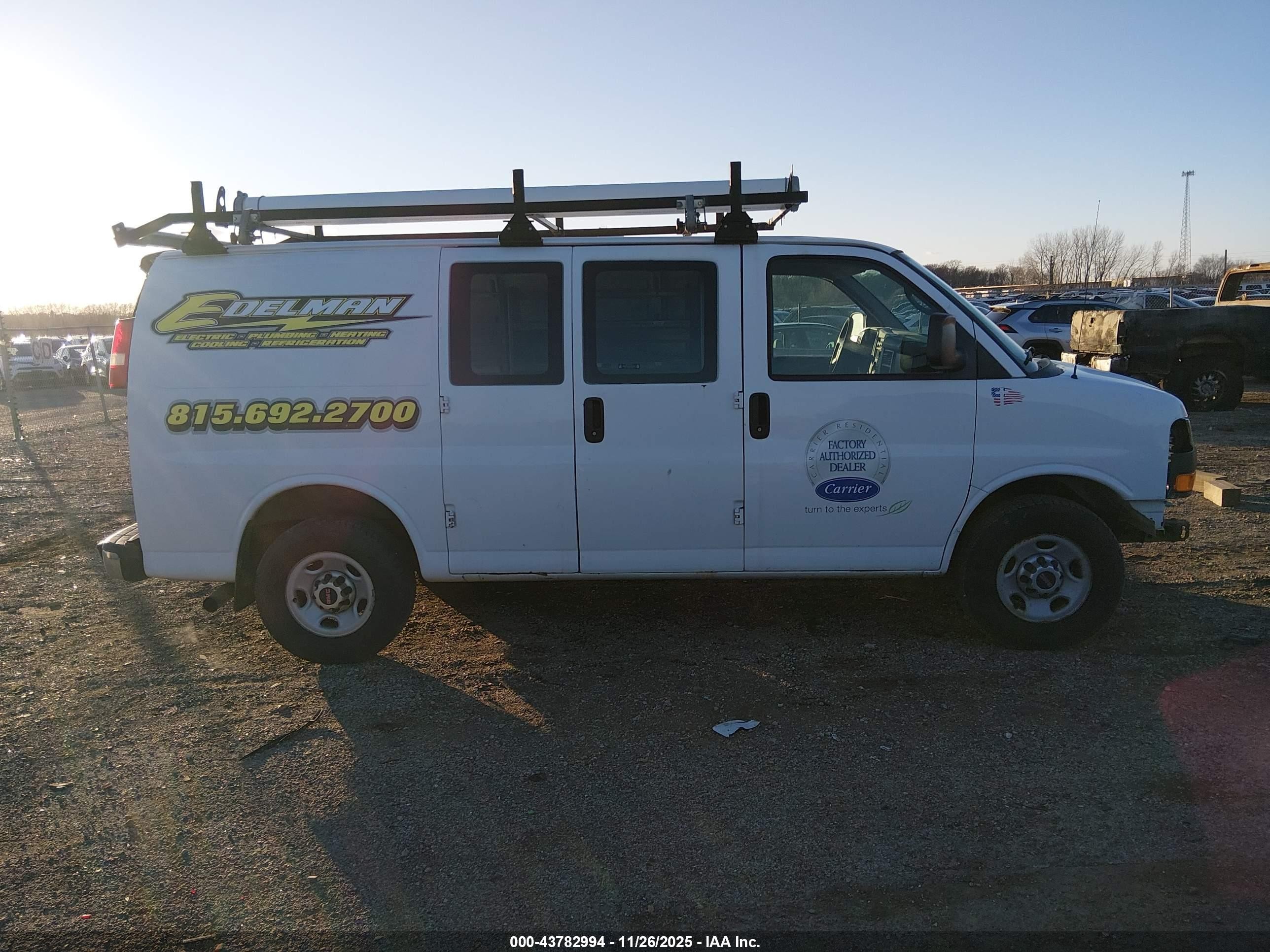 2015 Gmc Savana 2500 Work Van Белый vin: 1GTW7FCF5F1907001