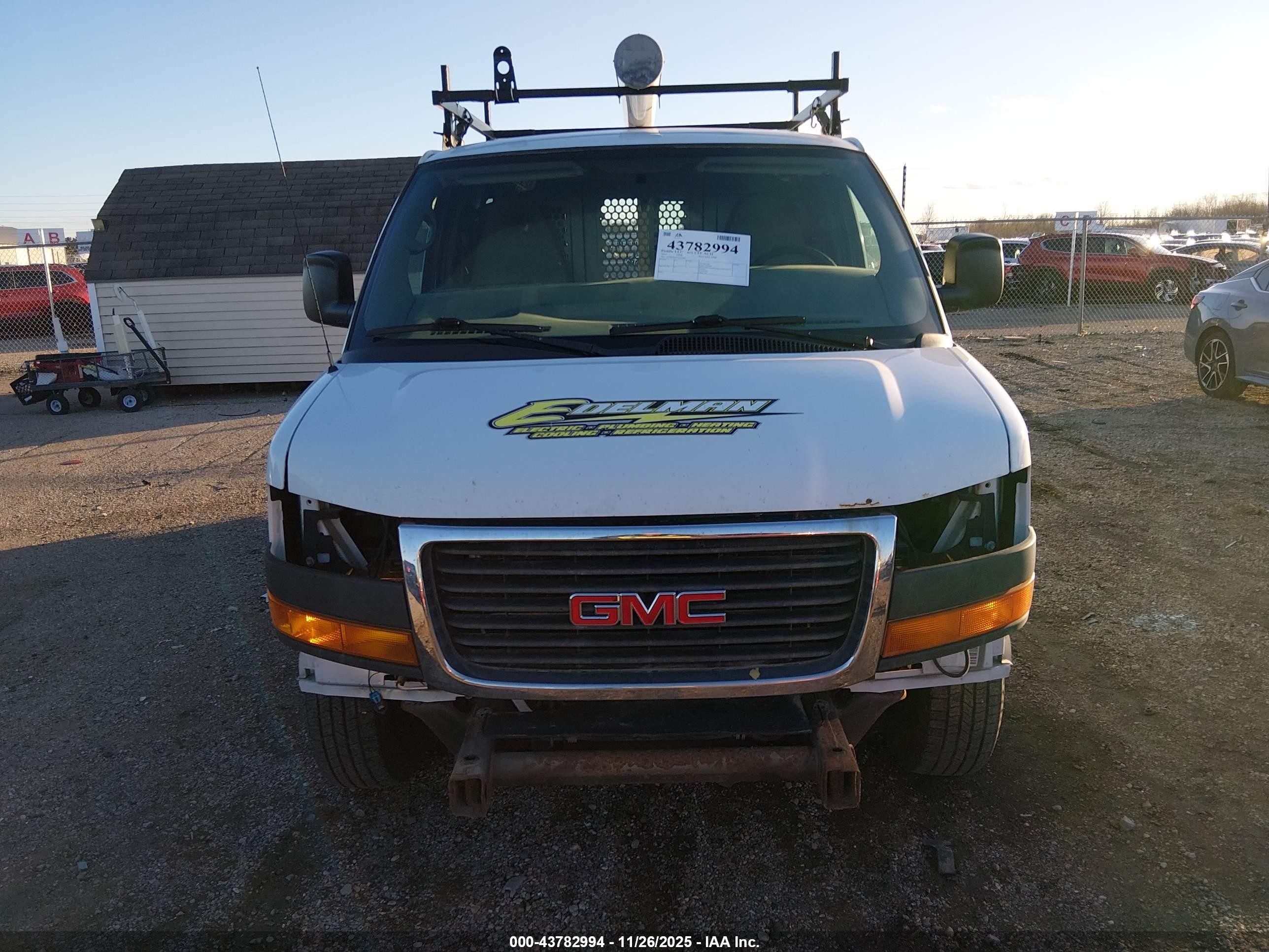 2015 Gmc Savana 2500 Work Van Белый vin: 1GTW7FCF5F1907001