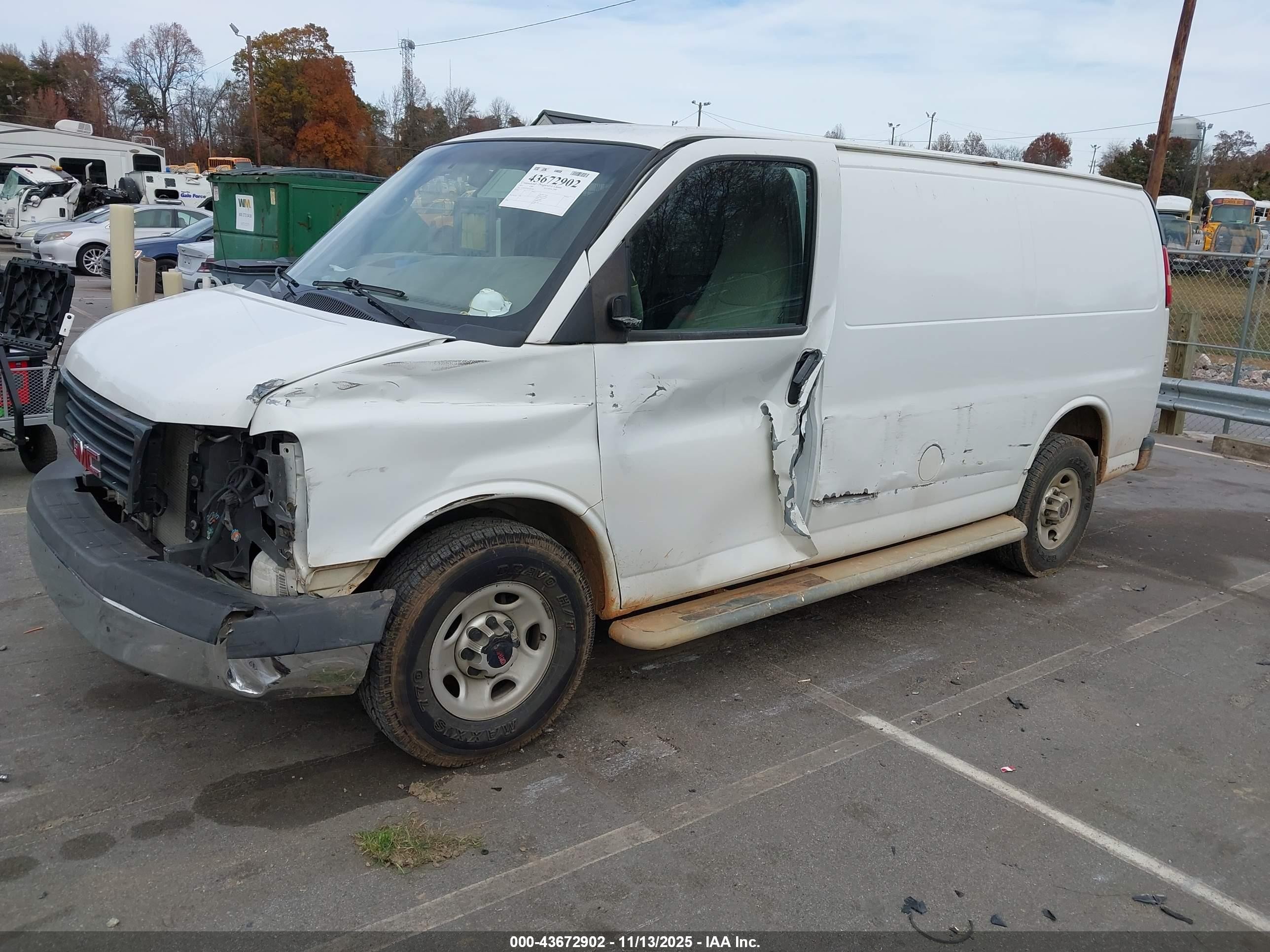 2015 Gmc Savana 2500 Work Van Белый vin: 1GTW7FCF5F1907984