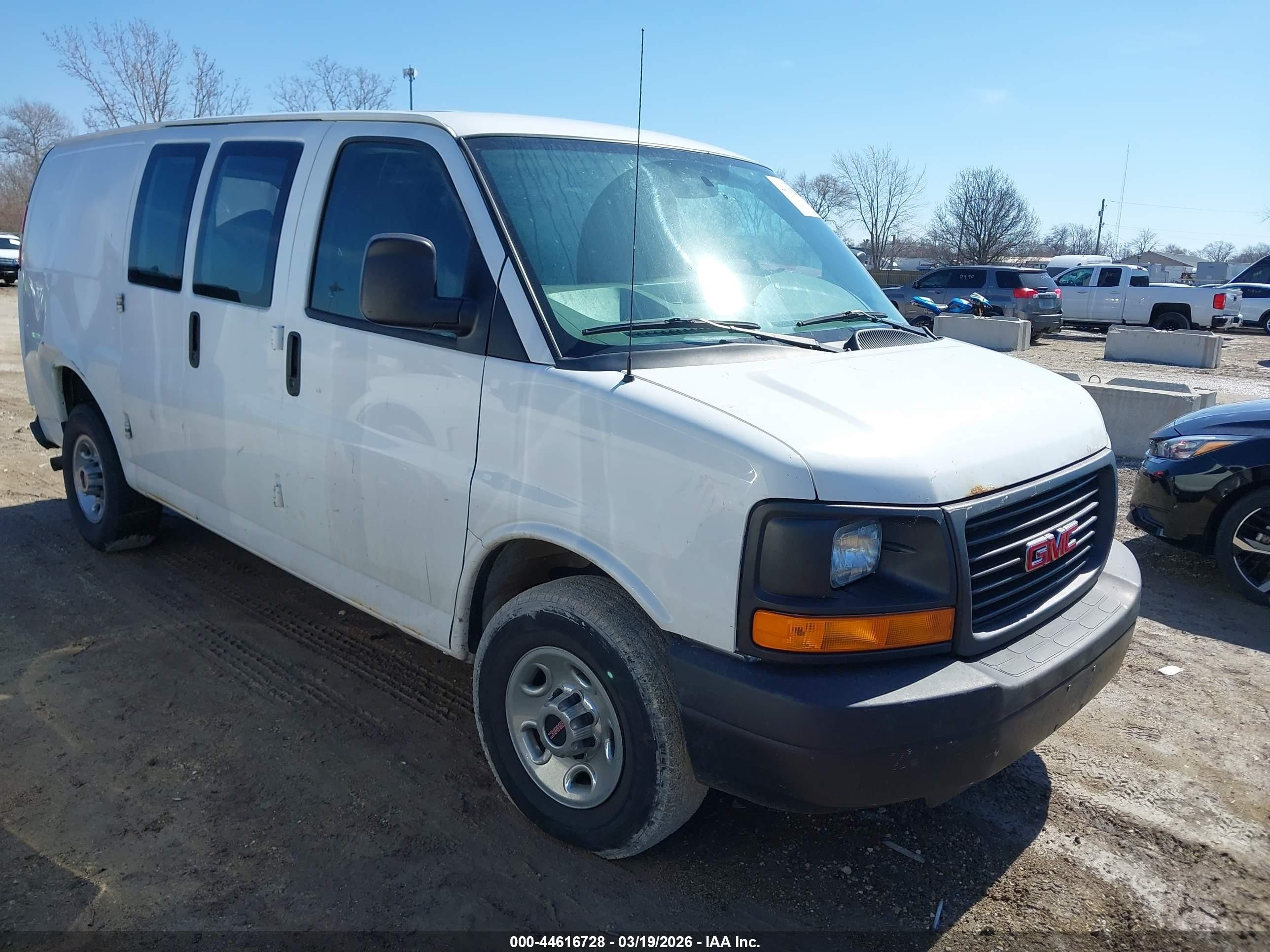 2015 Gmc Savana 2500 Work Van White vin: 1GTW7FCF8F1247178