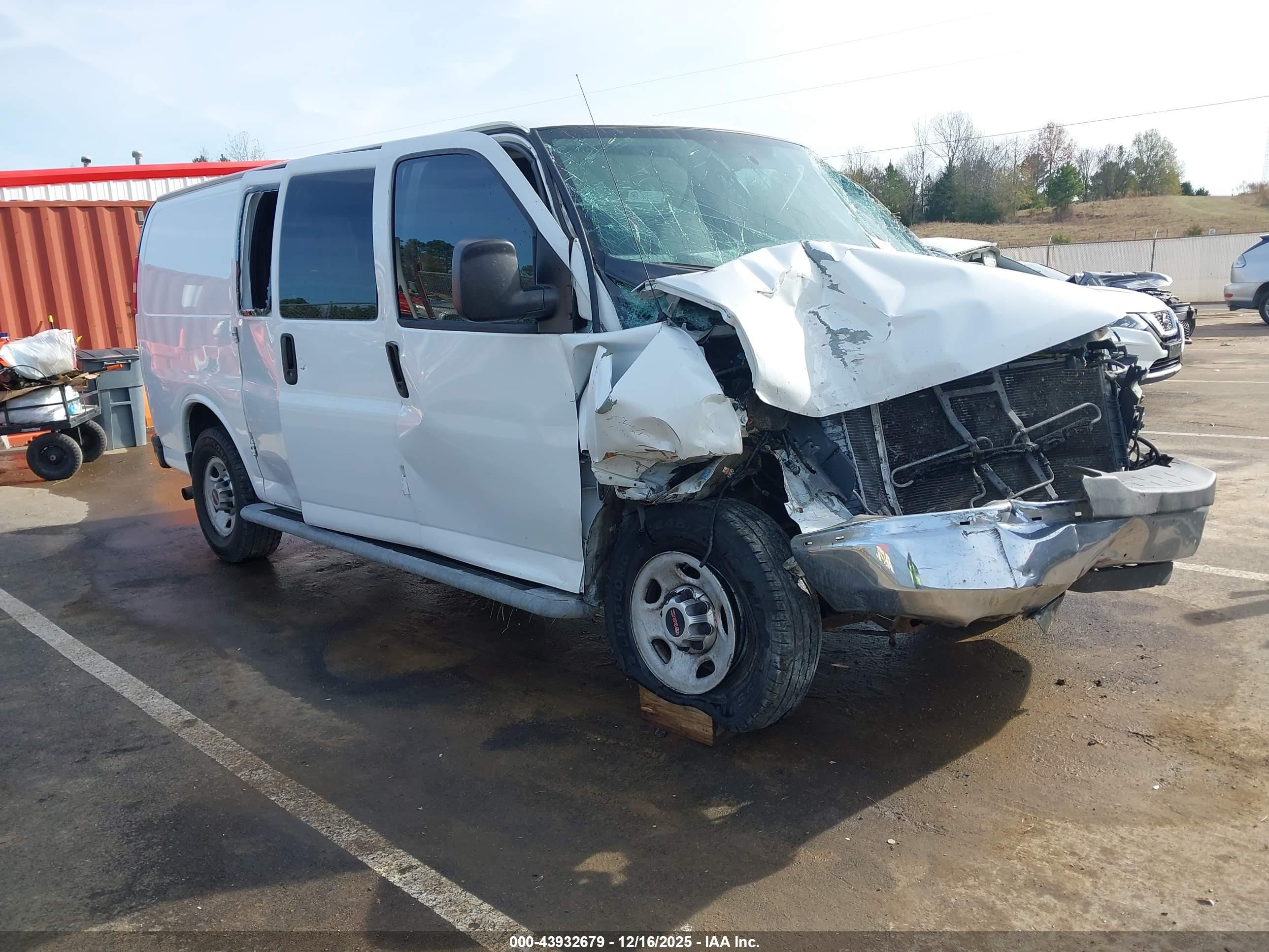 2015 Gmc Savana 2500 Work Van White vin: 1GTW7FCF8F1901757