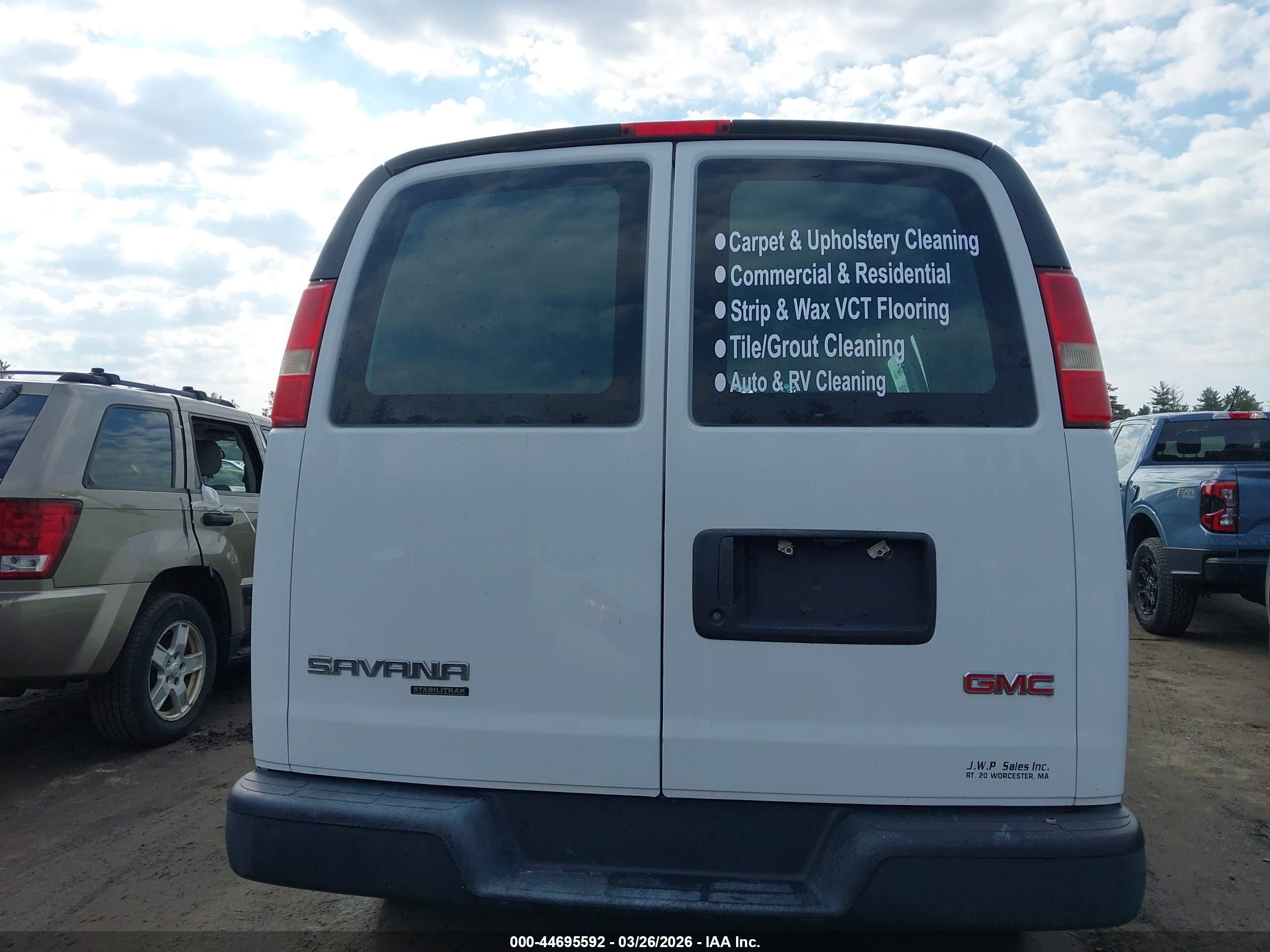 2015 Gmc Savana 2500 Work Van White vin: 1GTW7FCF8F1902956