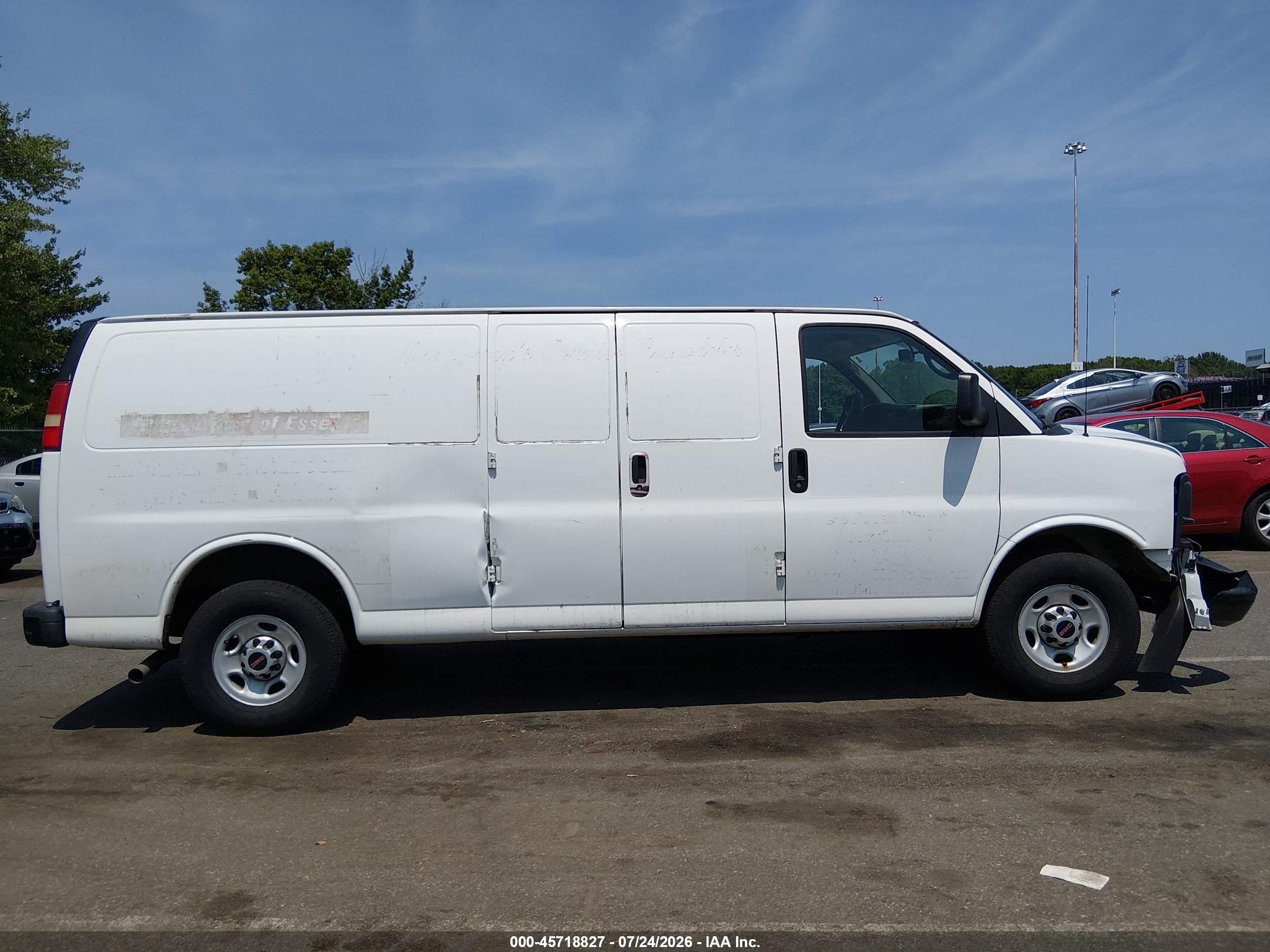 2014 Gmc Savana 2500 Work Van White vin: 1GTW7GBA6E1210365