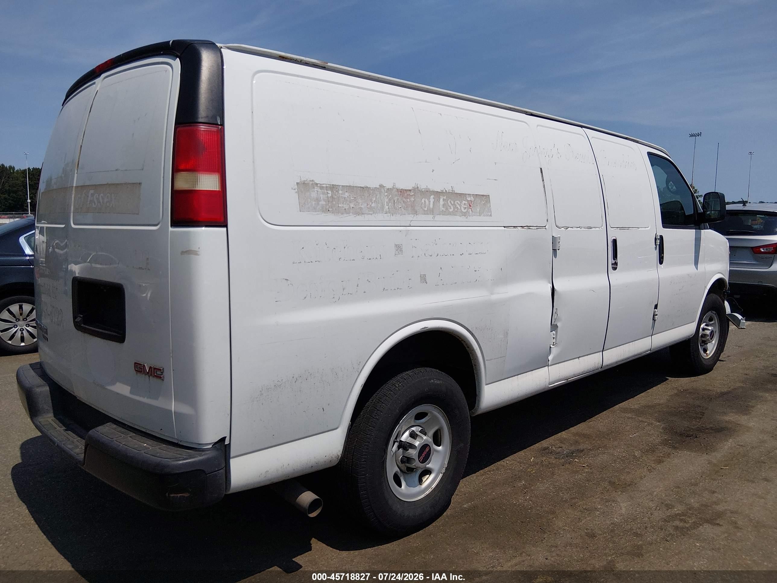 2014 Gmc Savana 2500 Work Van White vin: 1GTW7GBA6E1210365