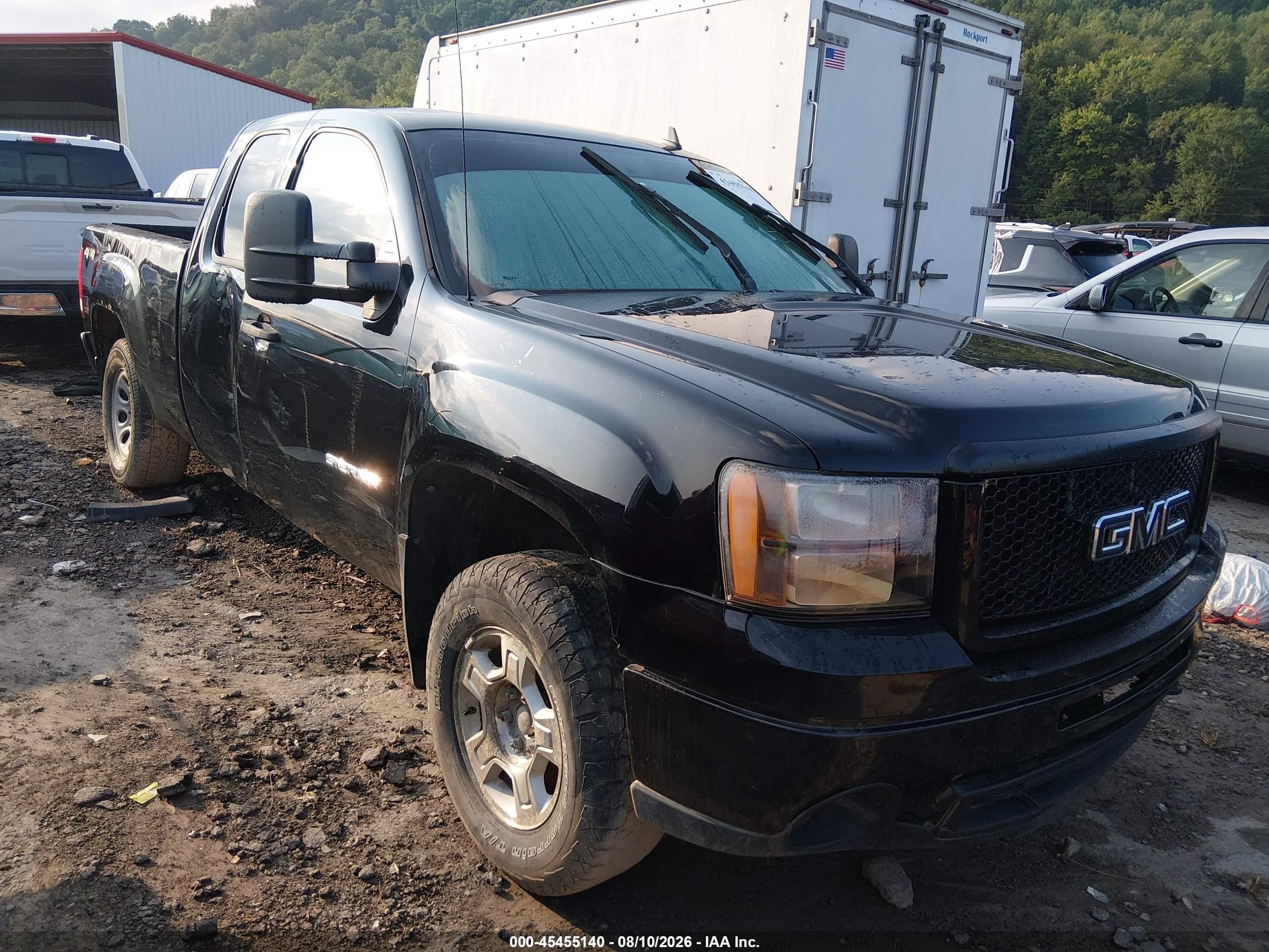 2010 Gmc Sierra 1500 Sle Black vin: 1GTYKVE21AZ227652