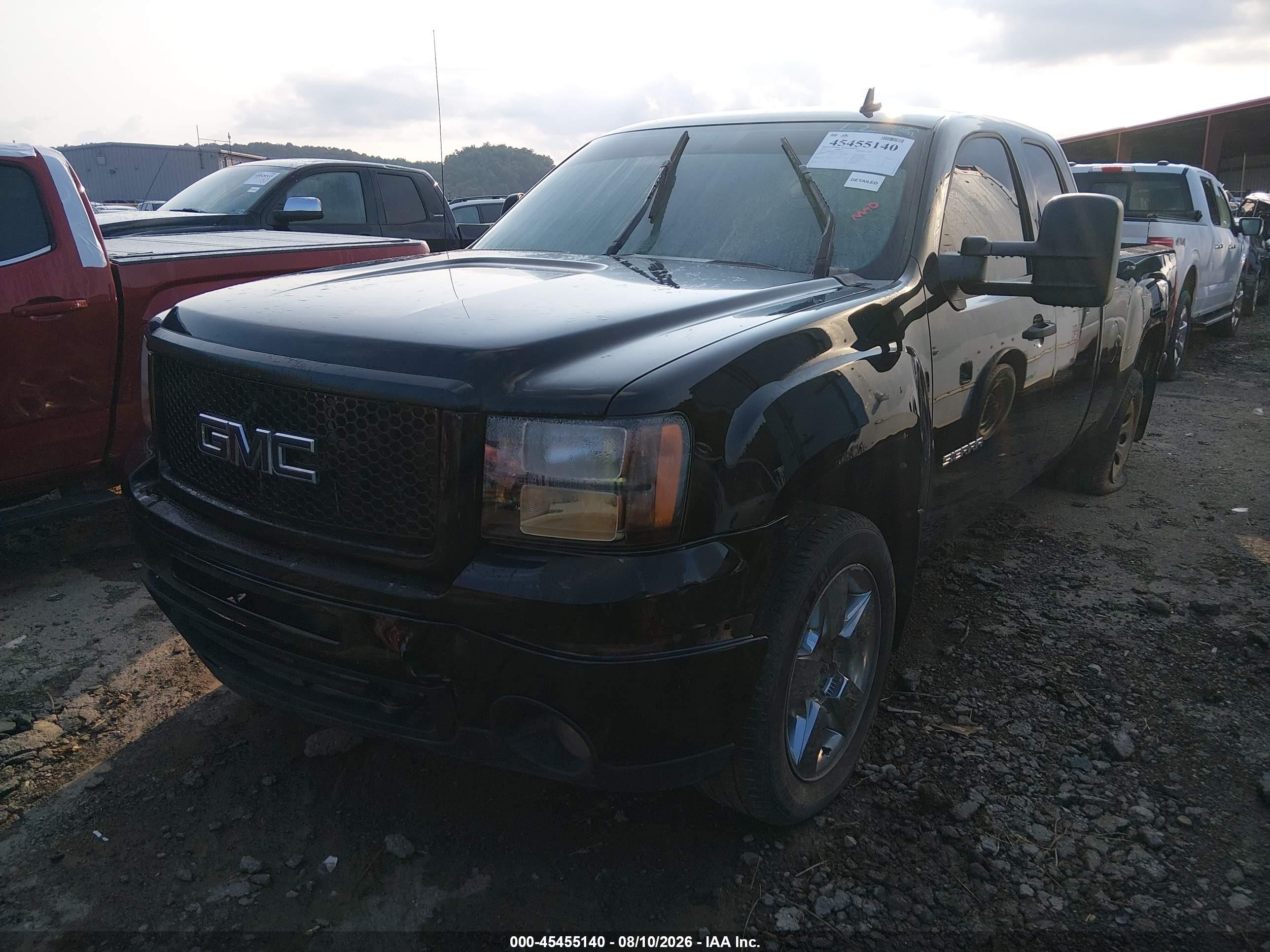 2010 Gmc Sierra 1500 Sle Black vin: 1GTYKVE21AZ227652