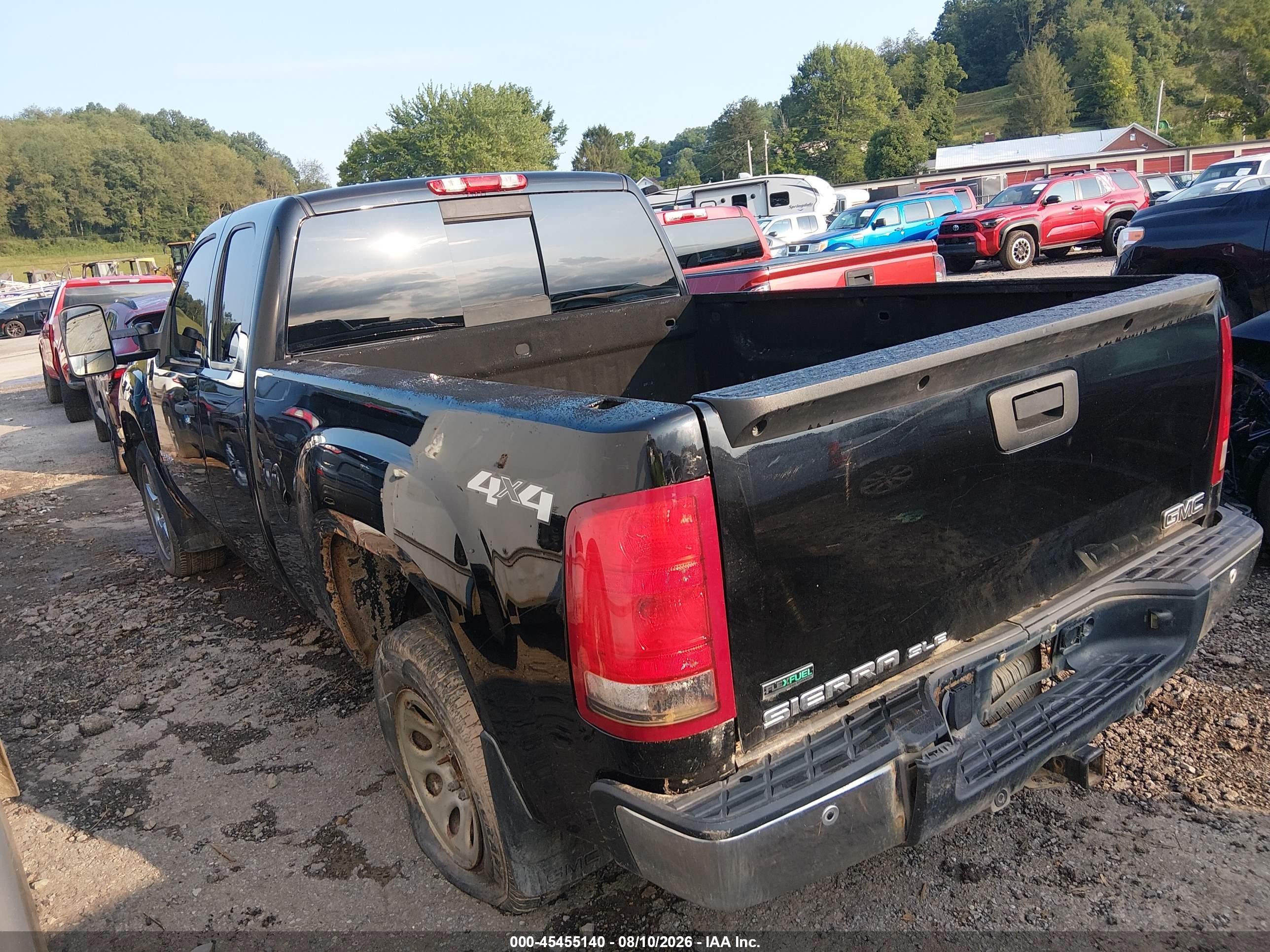 2010 Gmc Sierra 1500 Sle Black vin: 1GTYKVE21AZ227652