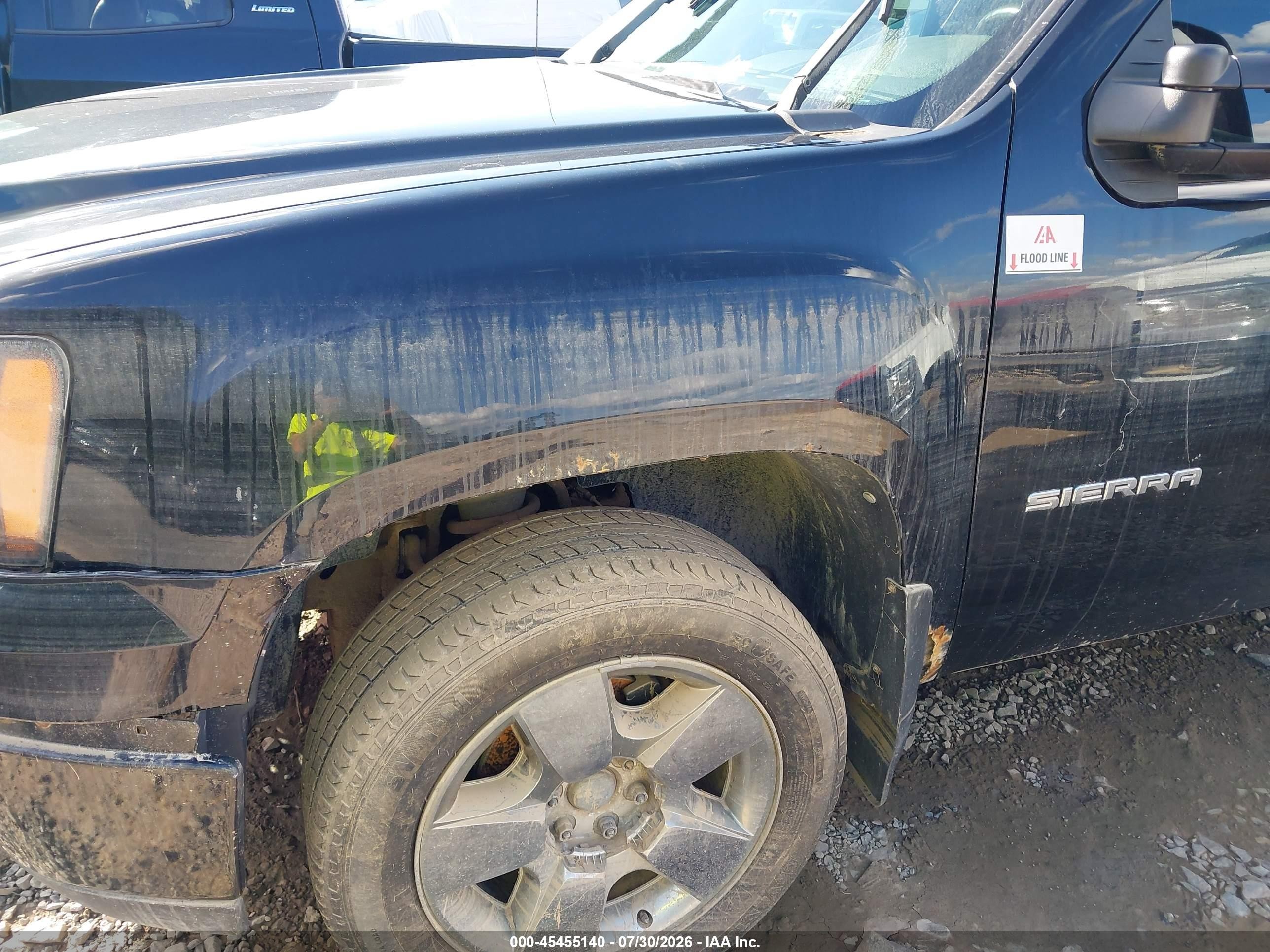 2010 Gmc Sierra 1500 Sle Black vin: 1GTYKVE21AZ227652
