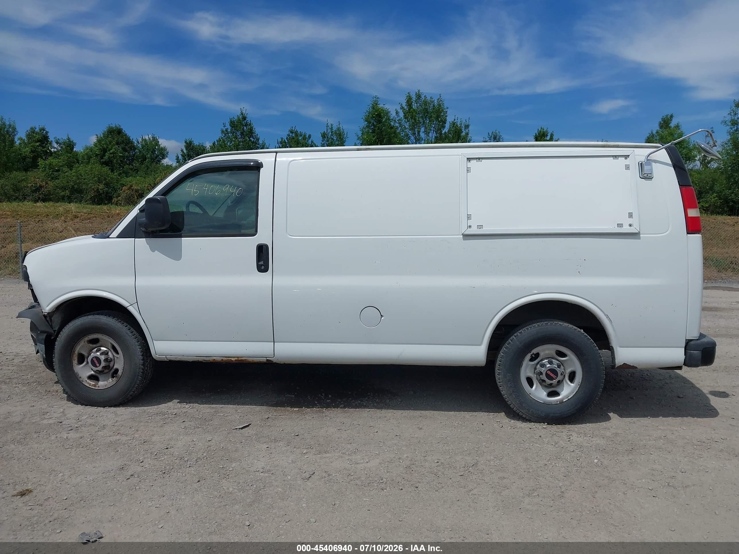 2011 Gmc Savana 3500 Work Van White vin: 1GTZ7TFG7B1184682