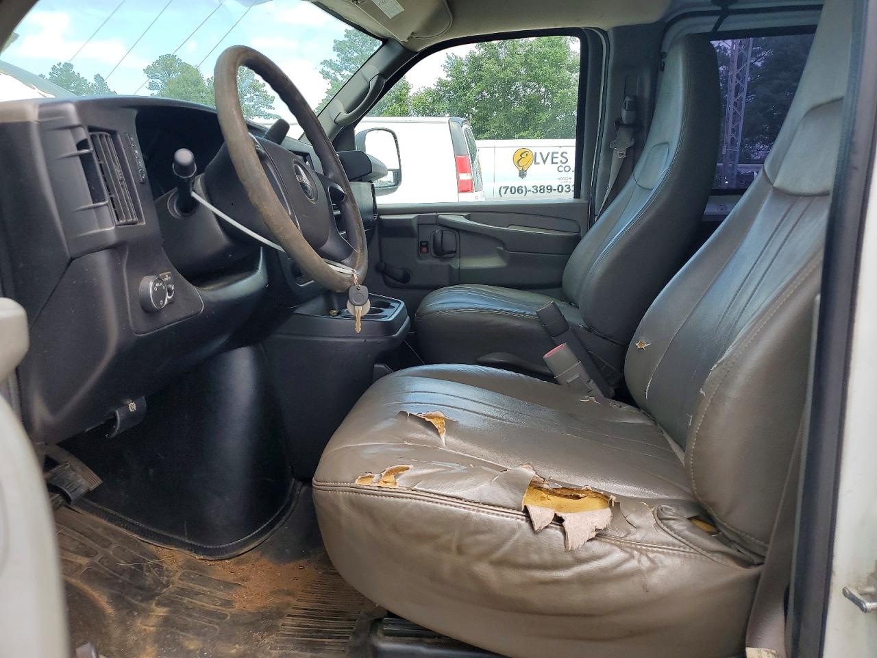 2010 Gmc Savana G2500 White vin: 1GTZGFBA1A1171699