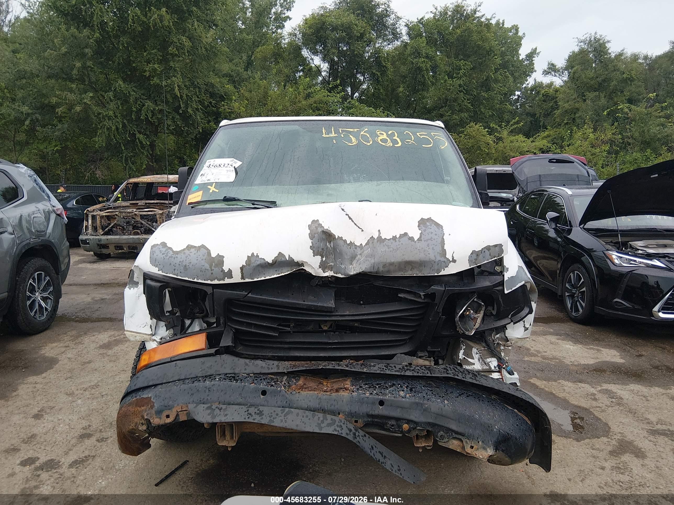2010 Gmc Savana 2500 Work Van White vin: 1GTZGGBA1A1182711