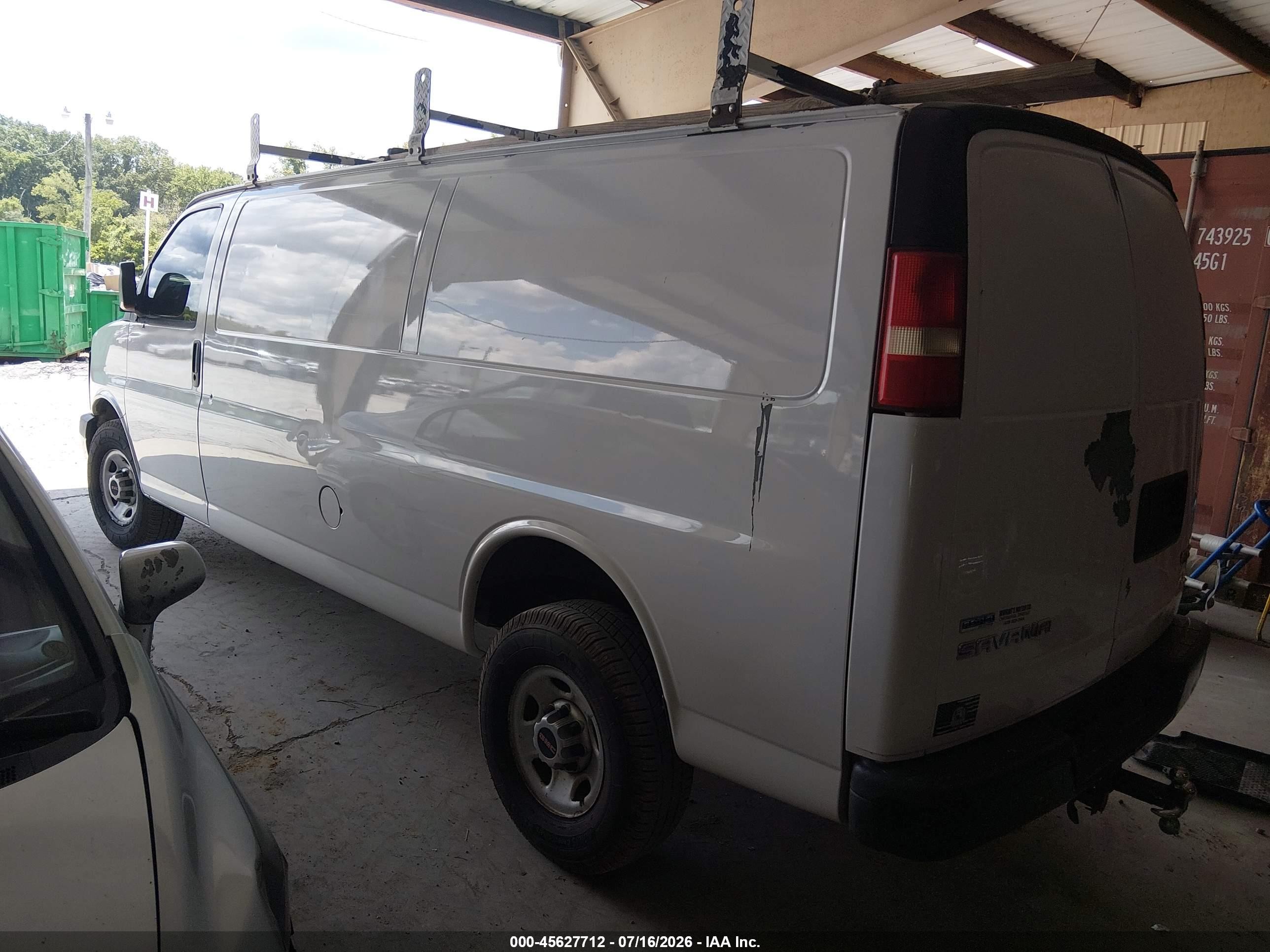 2010 Gmc Savana 2500 Work Van White vin: 1GTZGGBA3A1181253