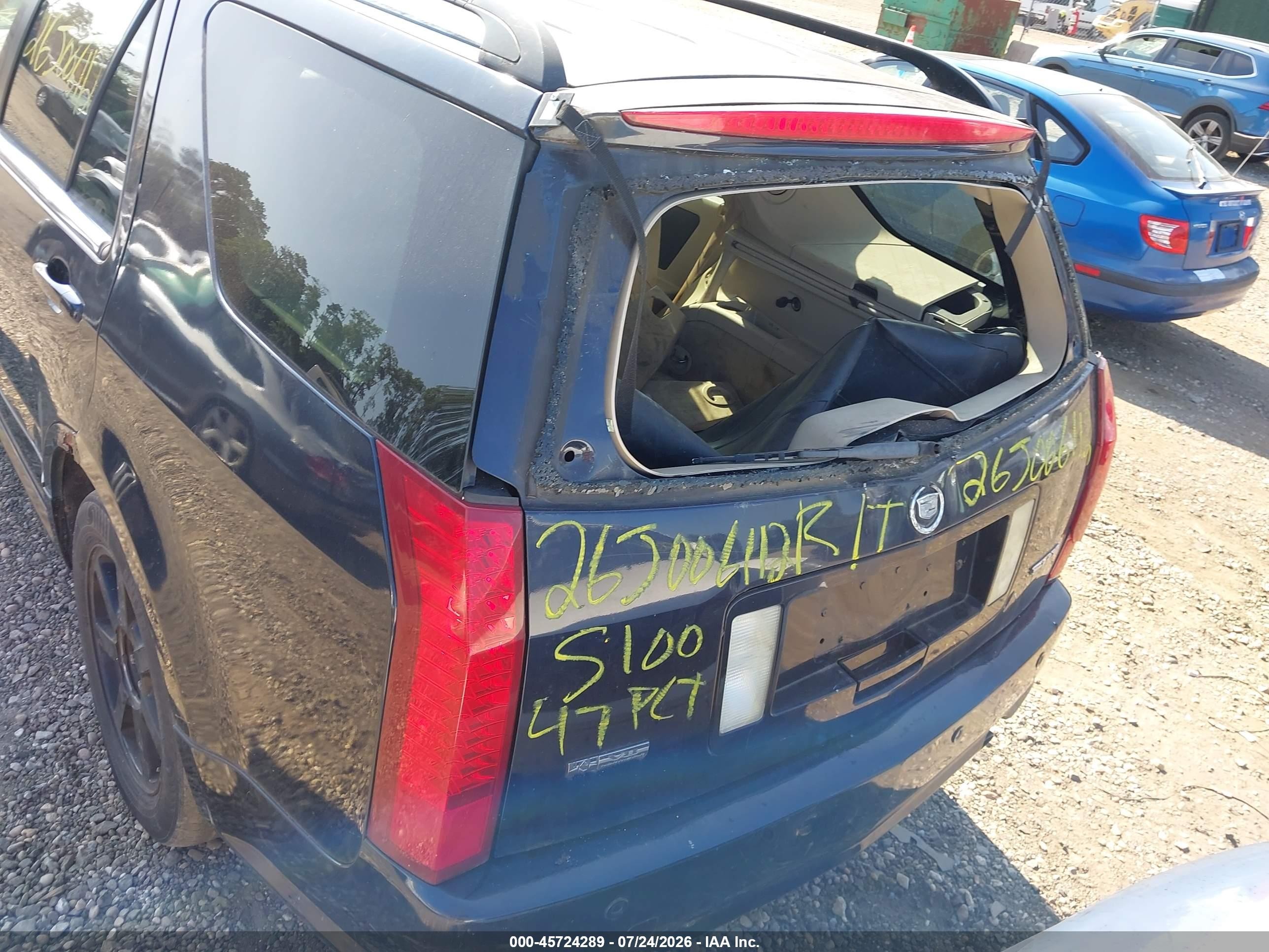 2004 Cadillac Srx V8 Blue vin: 1GYDE63AX40156525