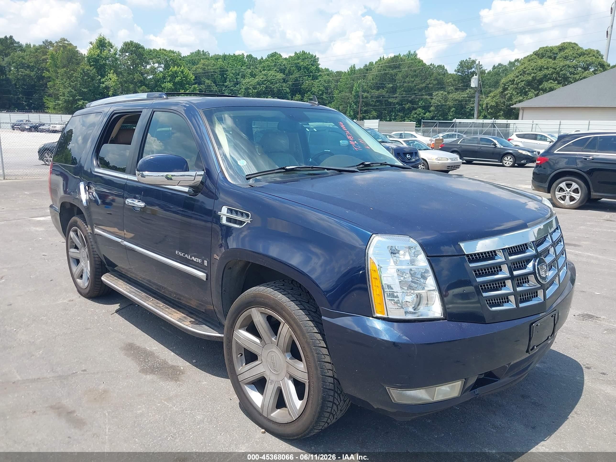 2007 Cadillac Escalade Standard Blue vin: 1GYEC63807R268385