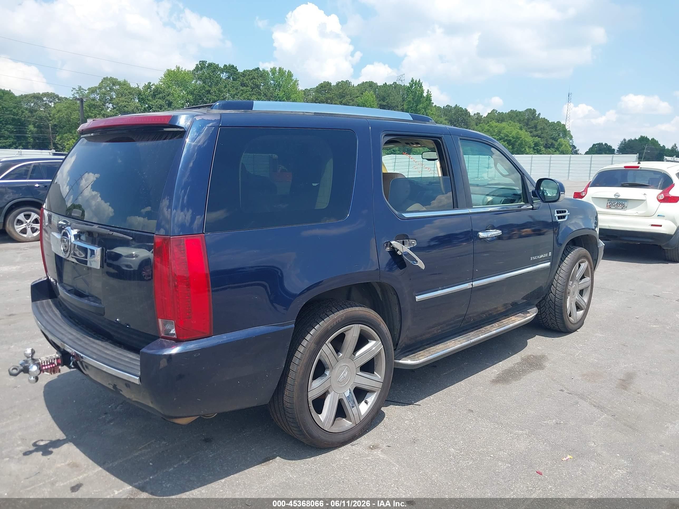 2007 Cadillac Escalade Standard Blue vin: 1GYEC63807R268385