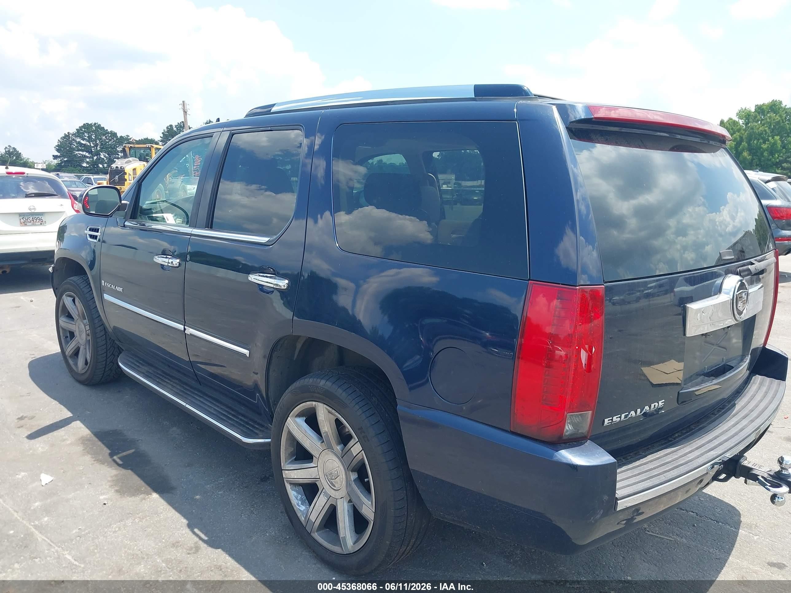 2007 Cadillac Escalade Standard Blue vin: 1GYEC63807R268385