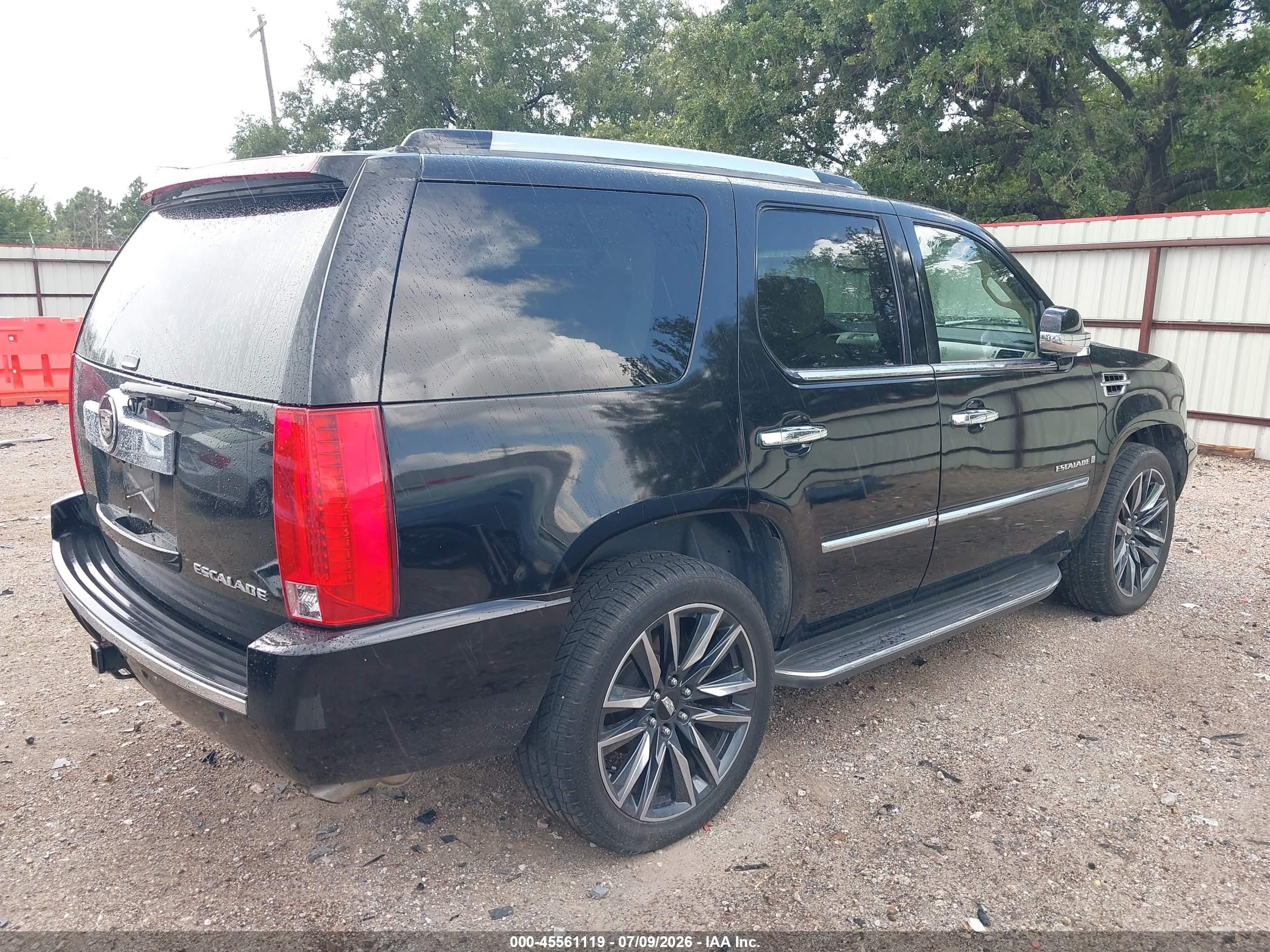 2007 Cadillac Escalade   Black vin: 1GYEC63807R379566