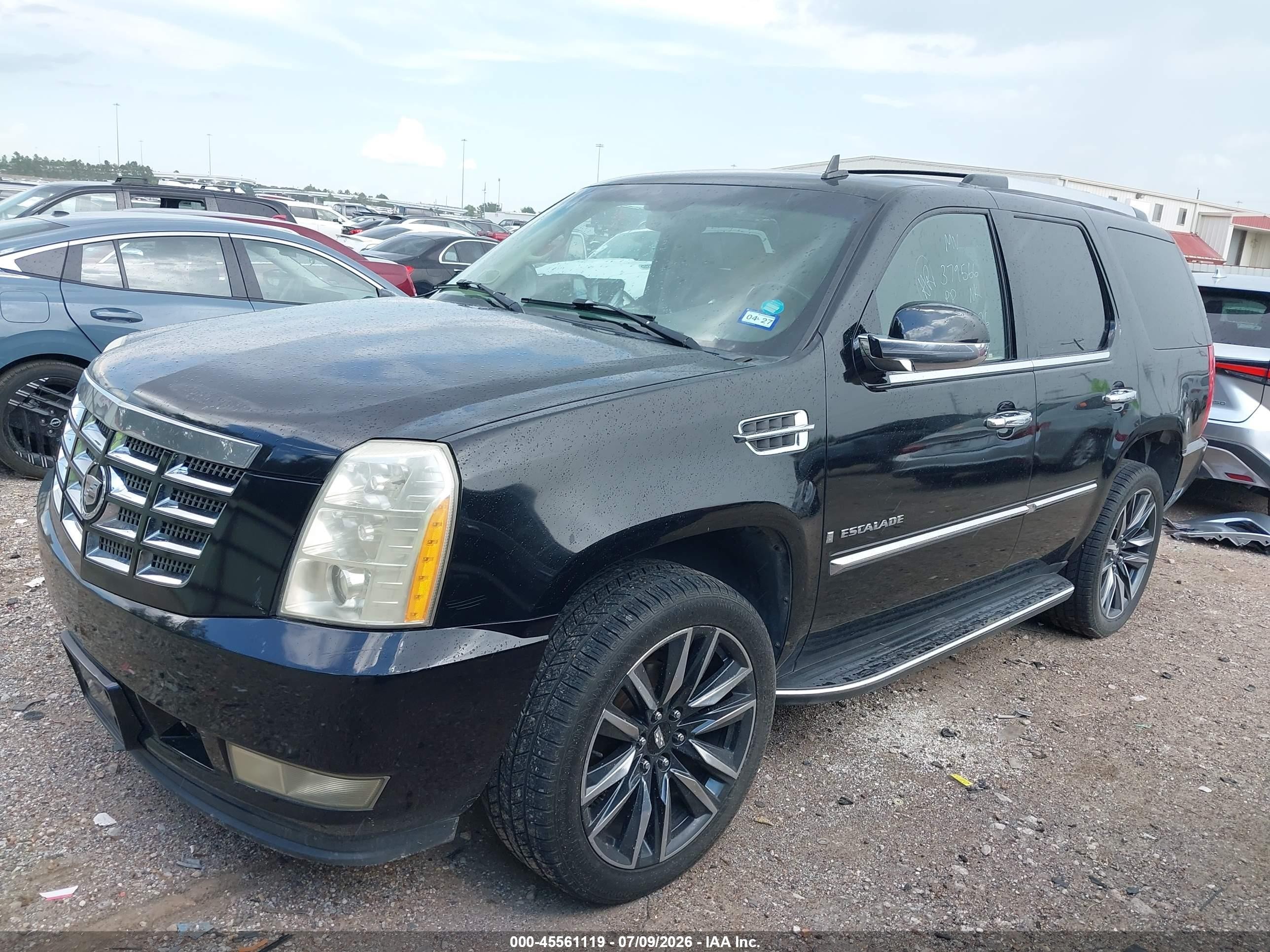 2007 Cadillac Escalade   Black vin: 1GYEC63807R379566