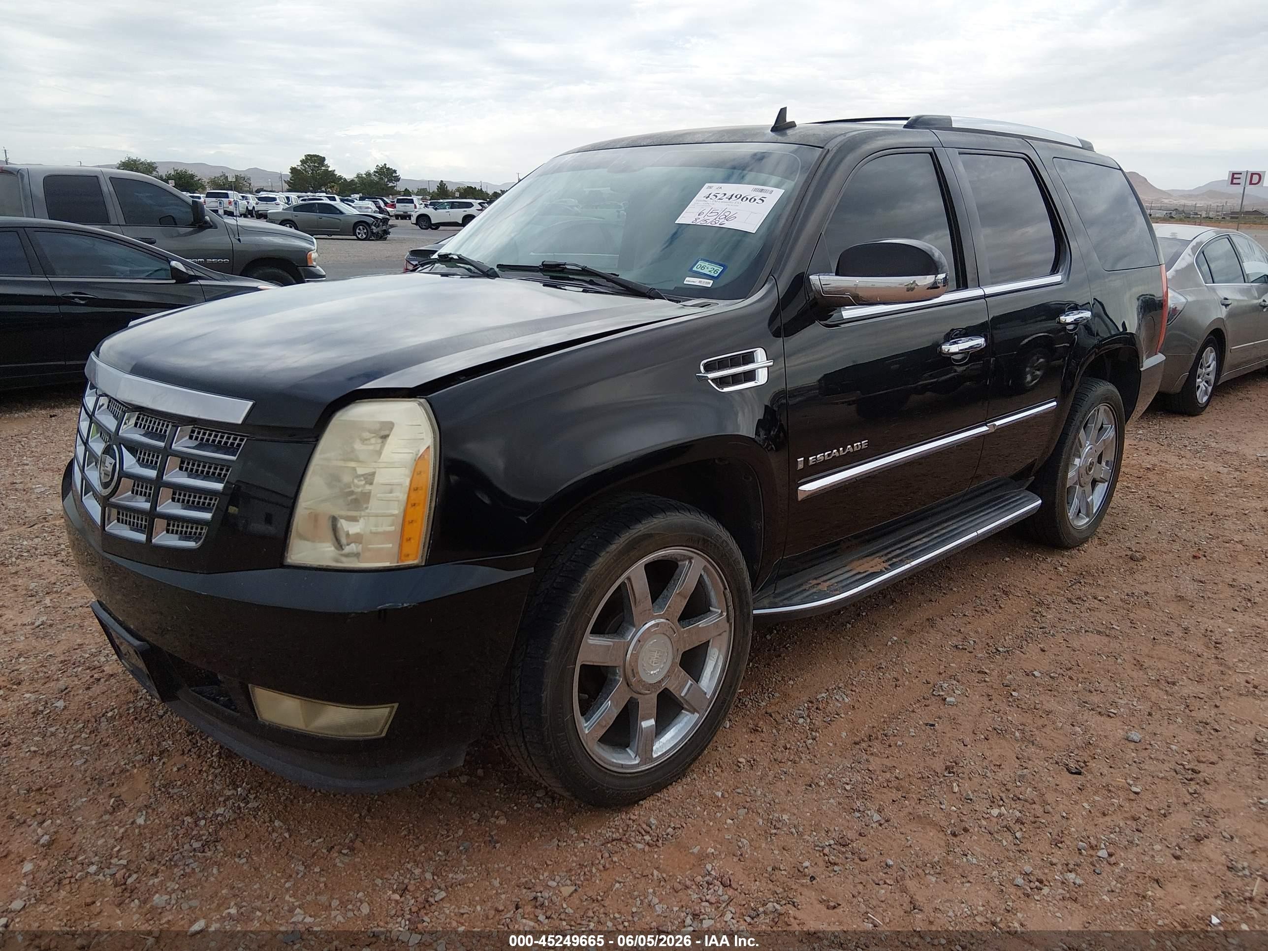 2008 Cadillac Escalade Standard Black vin: 1GYEC63818R168541
