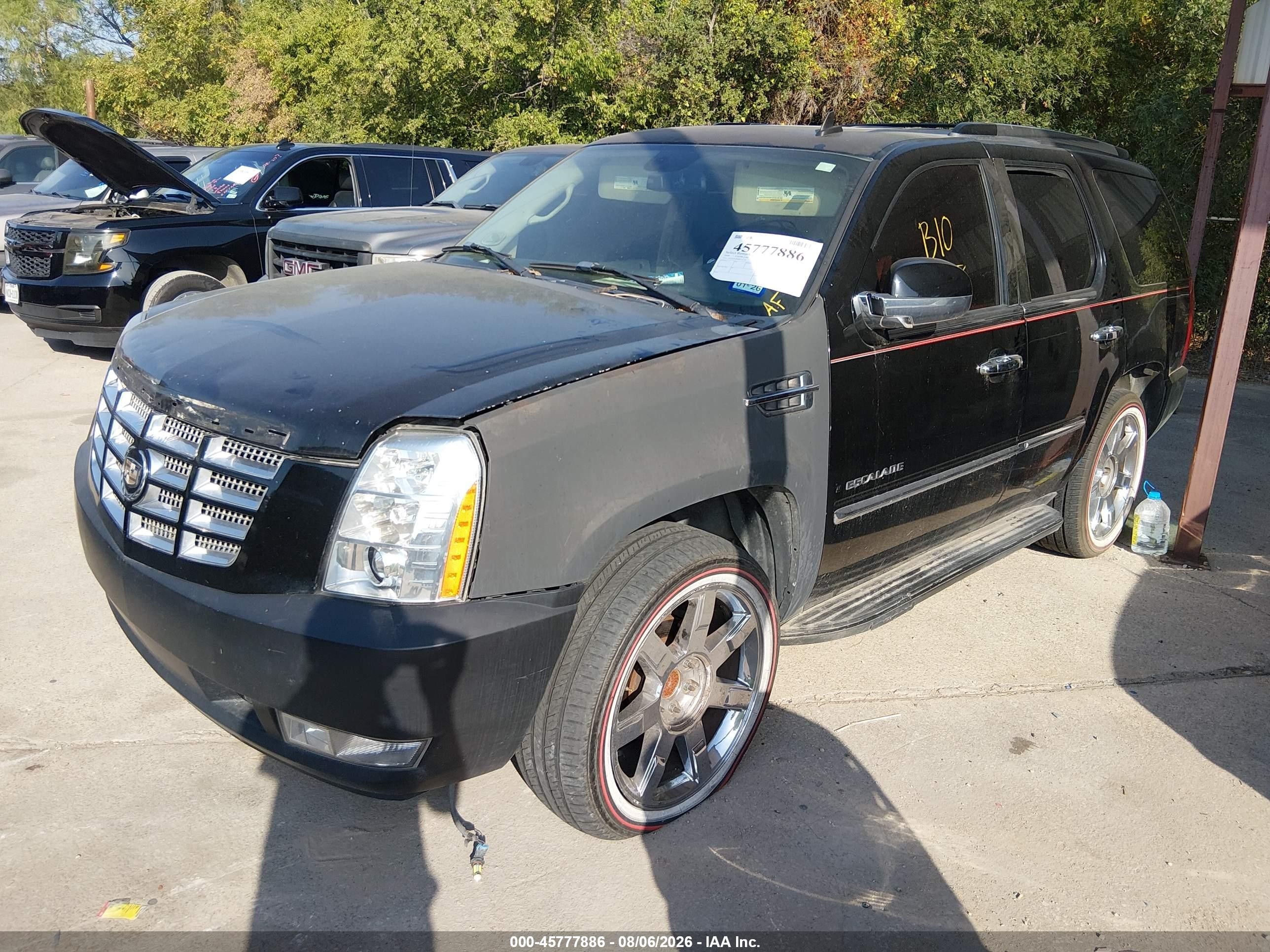 2008 Cadillac Escalade   Black vin: 1GYEC63868R131341