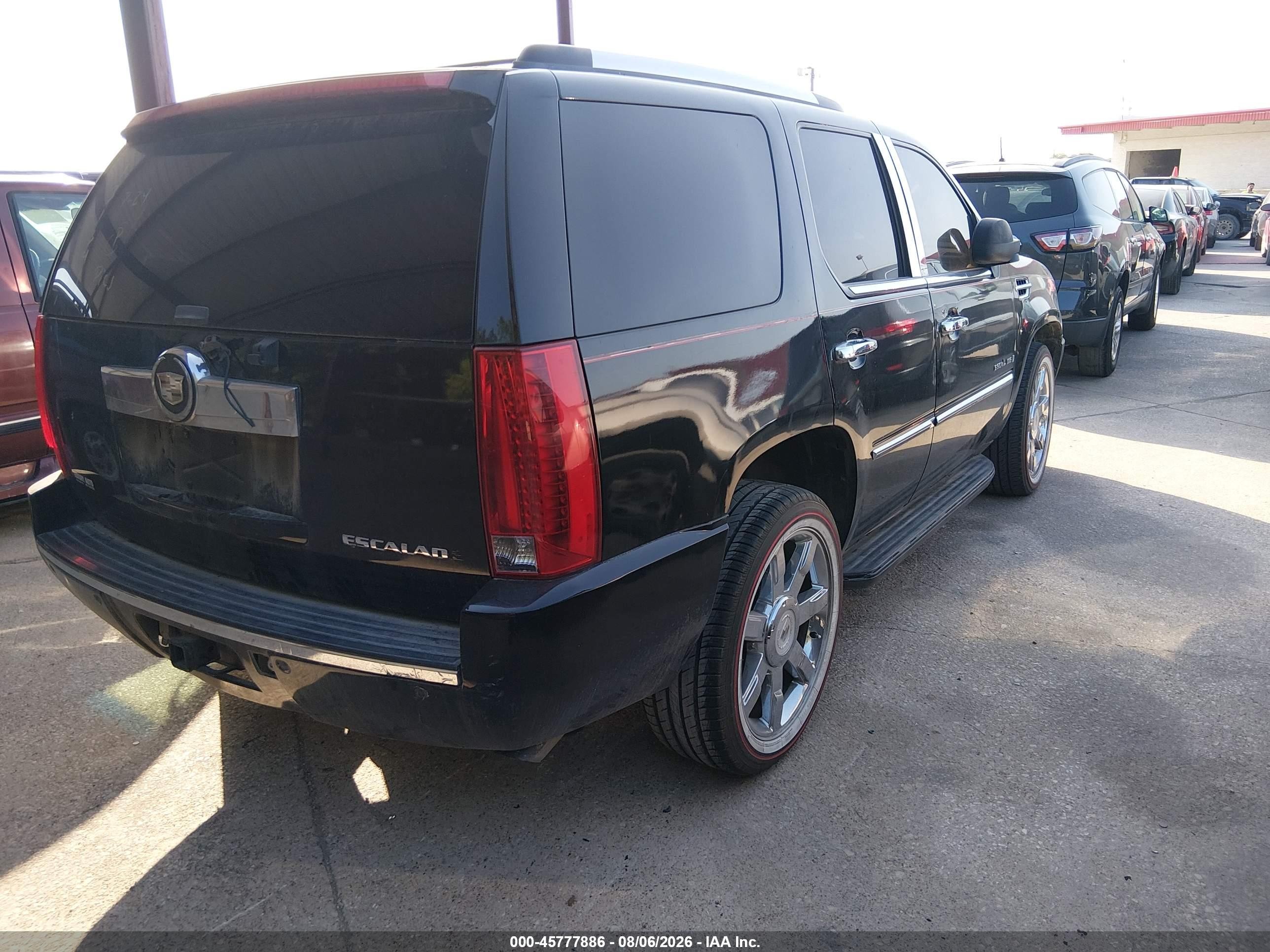 2008 Cadillac Escalade   Black vin: 1GYEC63868R131341