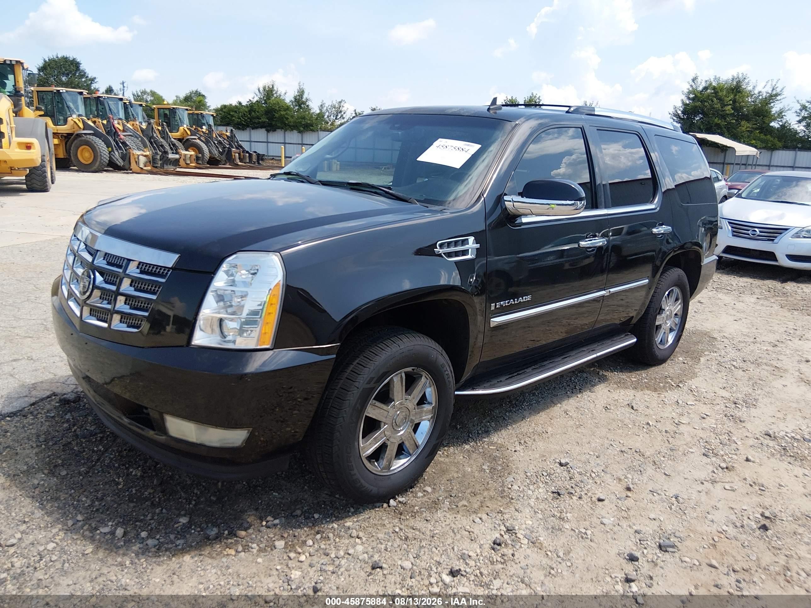 2007 Cadillac Escalade   Black vin: 1GYEC63877R308039