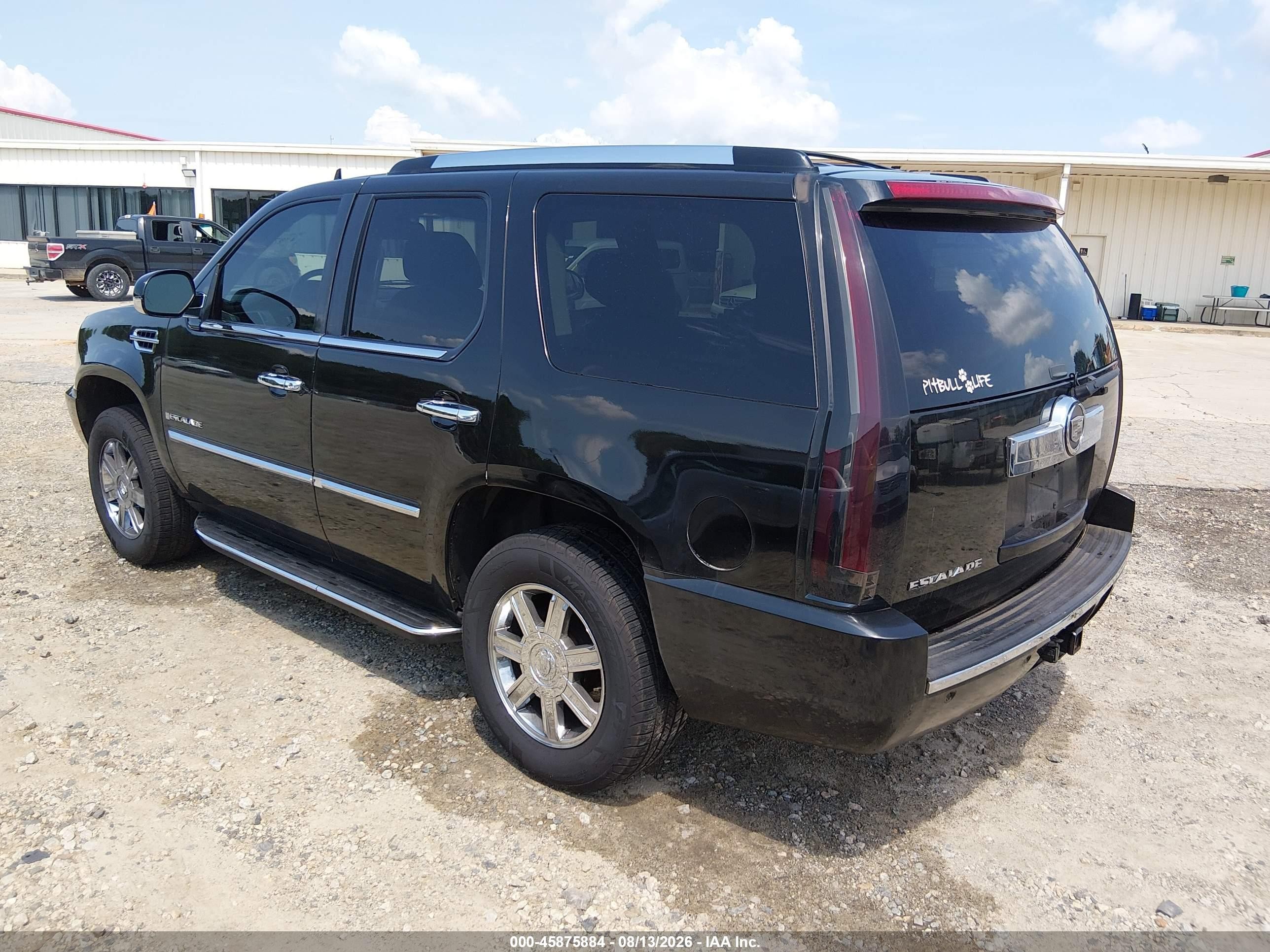 2007 Cadillac Escalade   Black vin: 1GYEC63877R308039