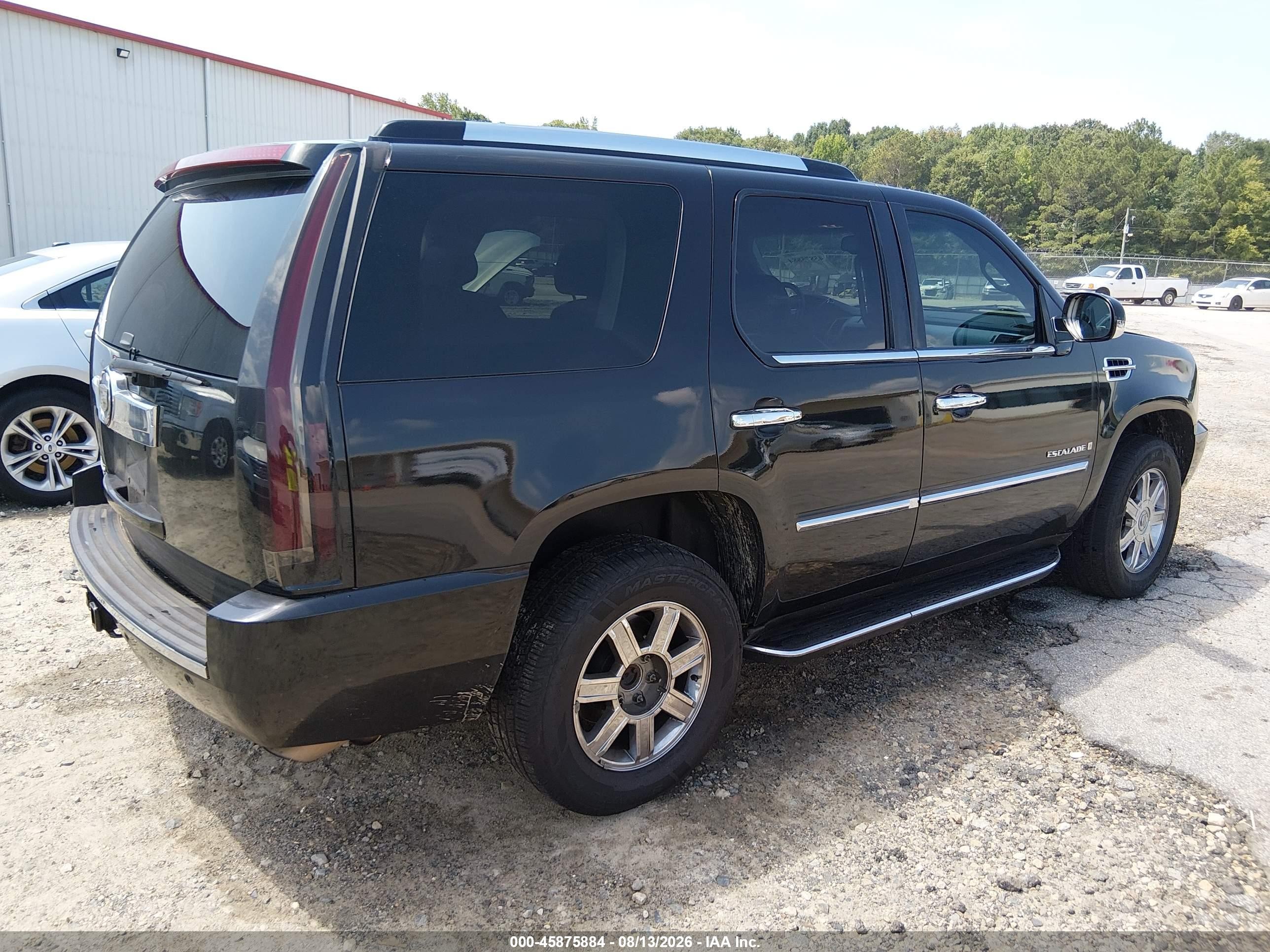 2007 Cadillac Escalade   Black vin: 1GYEC63877R308039