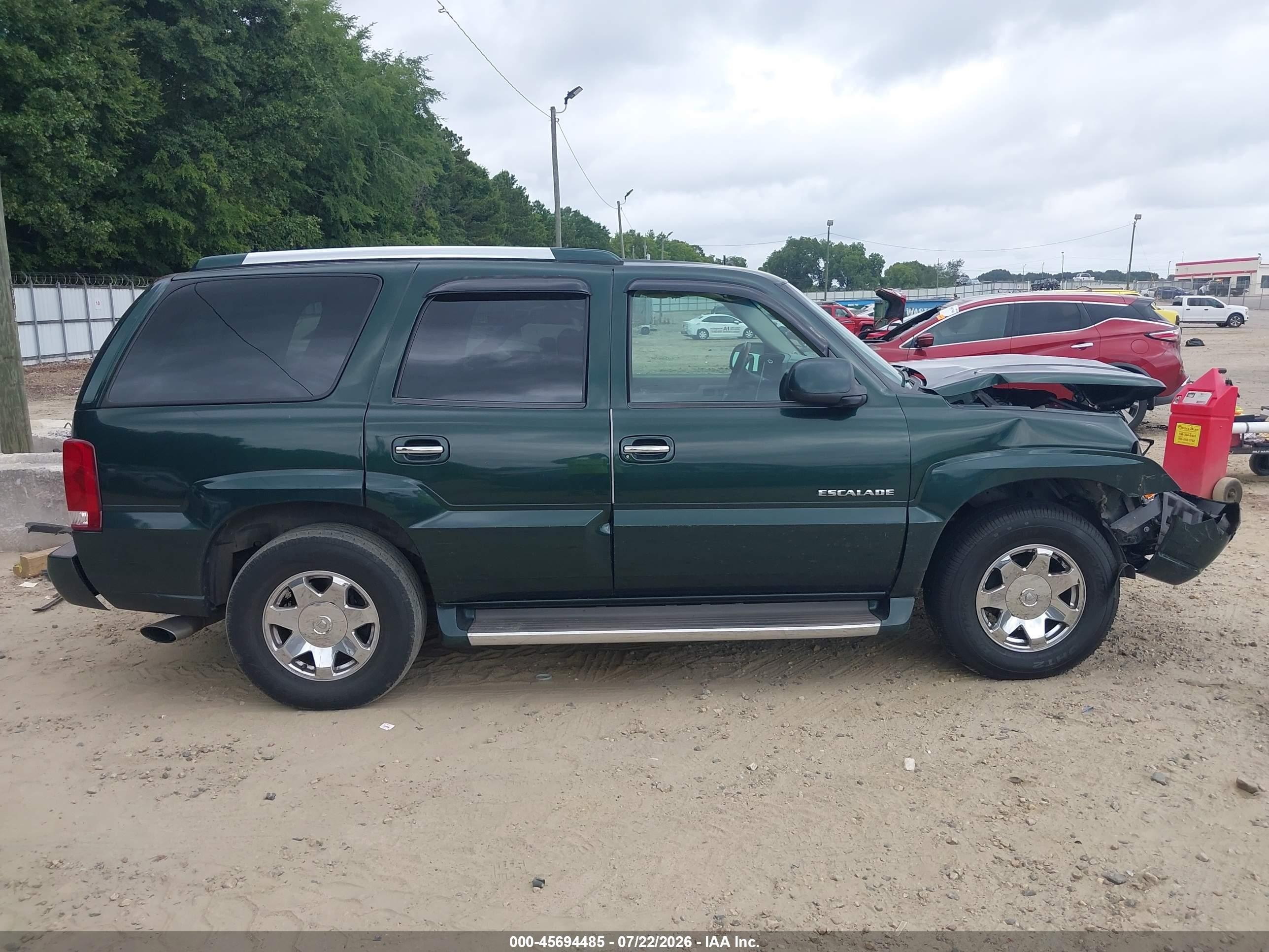 2002 Cadillac Escalade Standard Green vin: 1GYEC63T12R182709