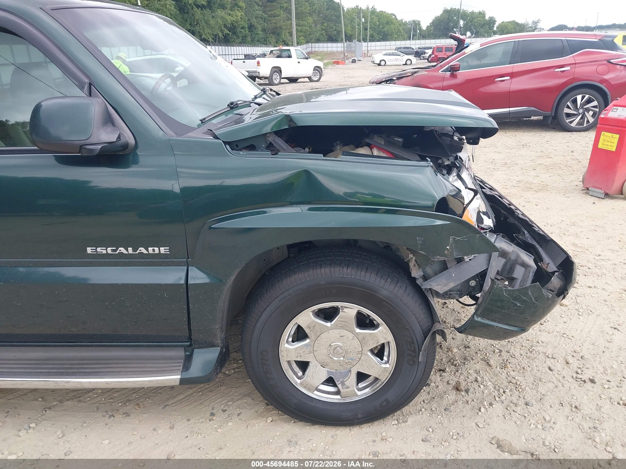 2002 Cadillac Escalade Standard Green vin: 1GYEC63T12R182709