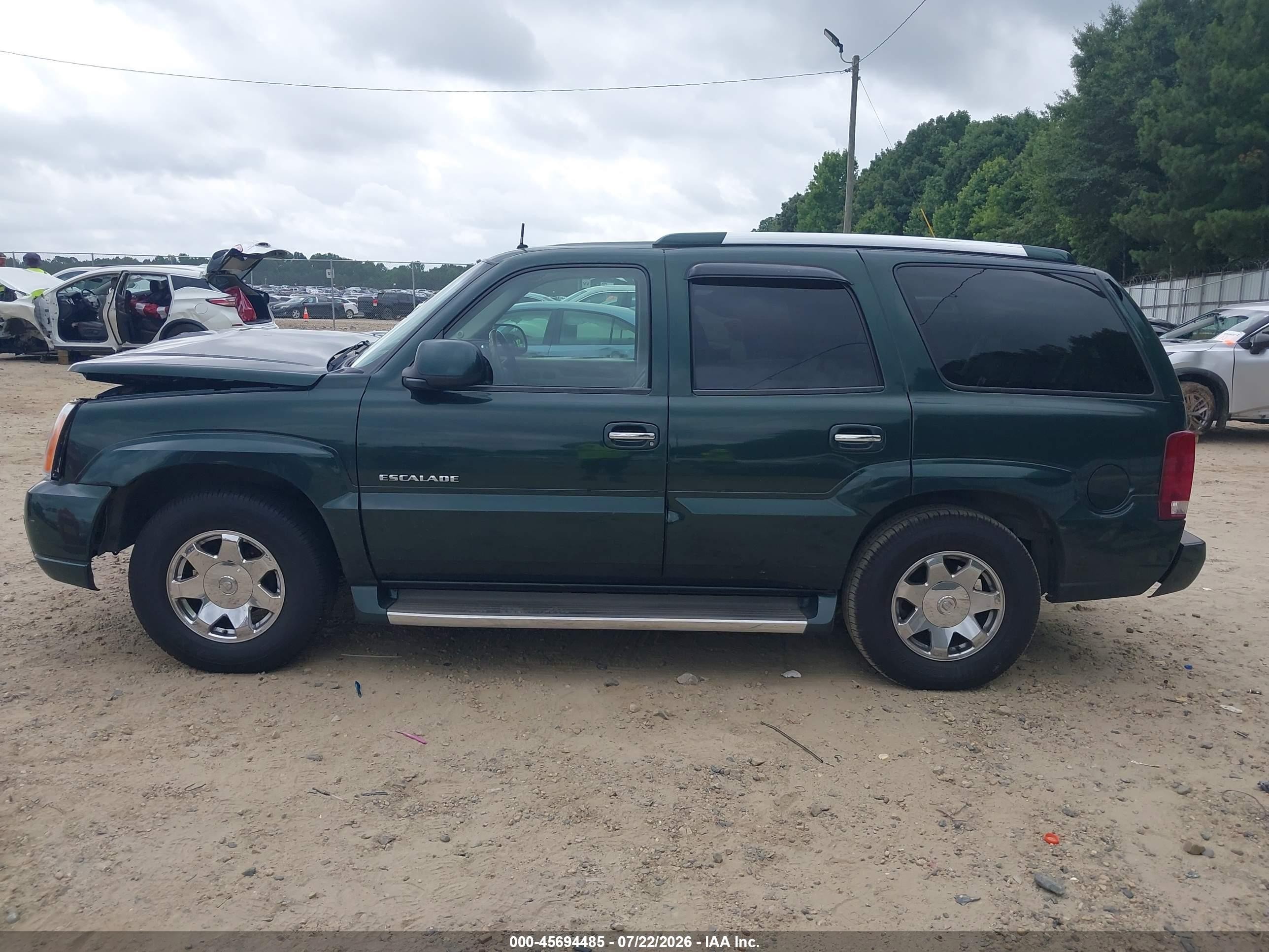 2002 Cadillac Escalade Standard Green vin: 1GYEC63T12R182709