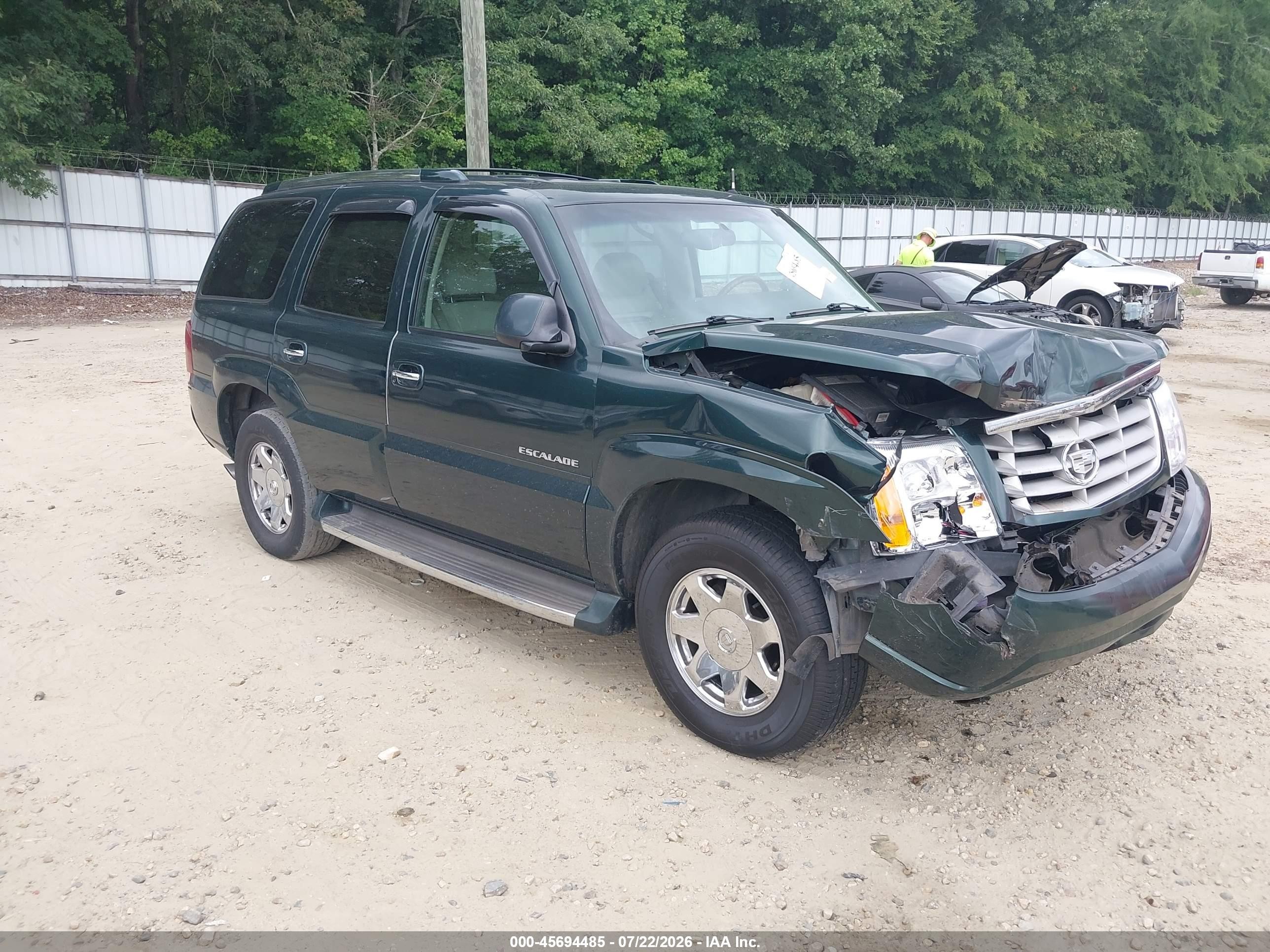 2002 Cadillac Escalade Standard Green vin: 1GYEC63T12R182709