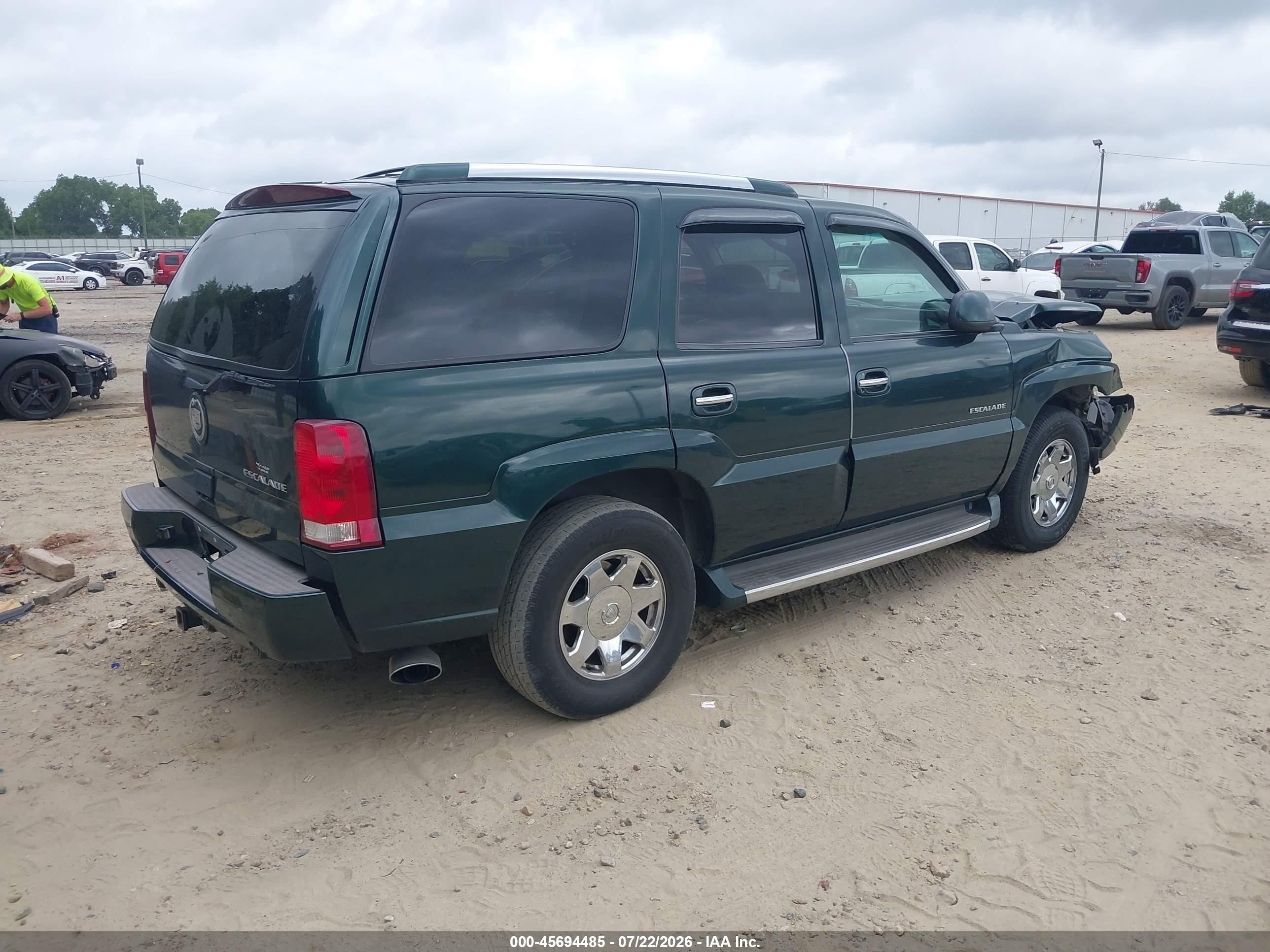 2002 Cadillac Escalade Standard Green vin: 1GYEC63T12R182709