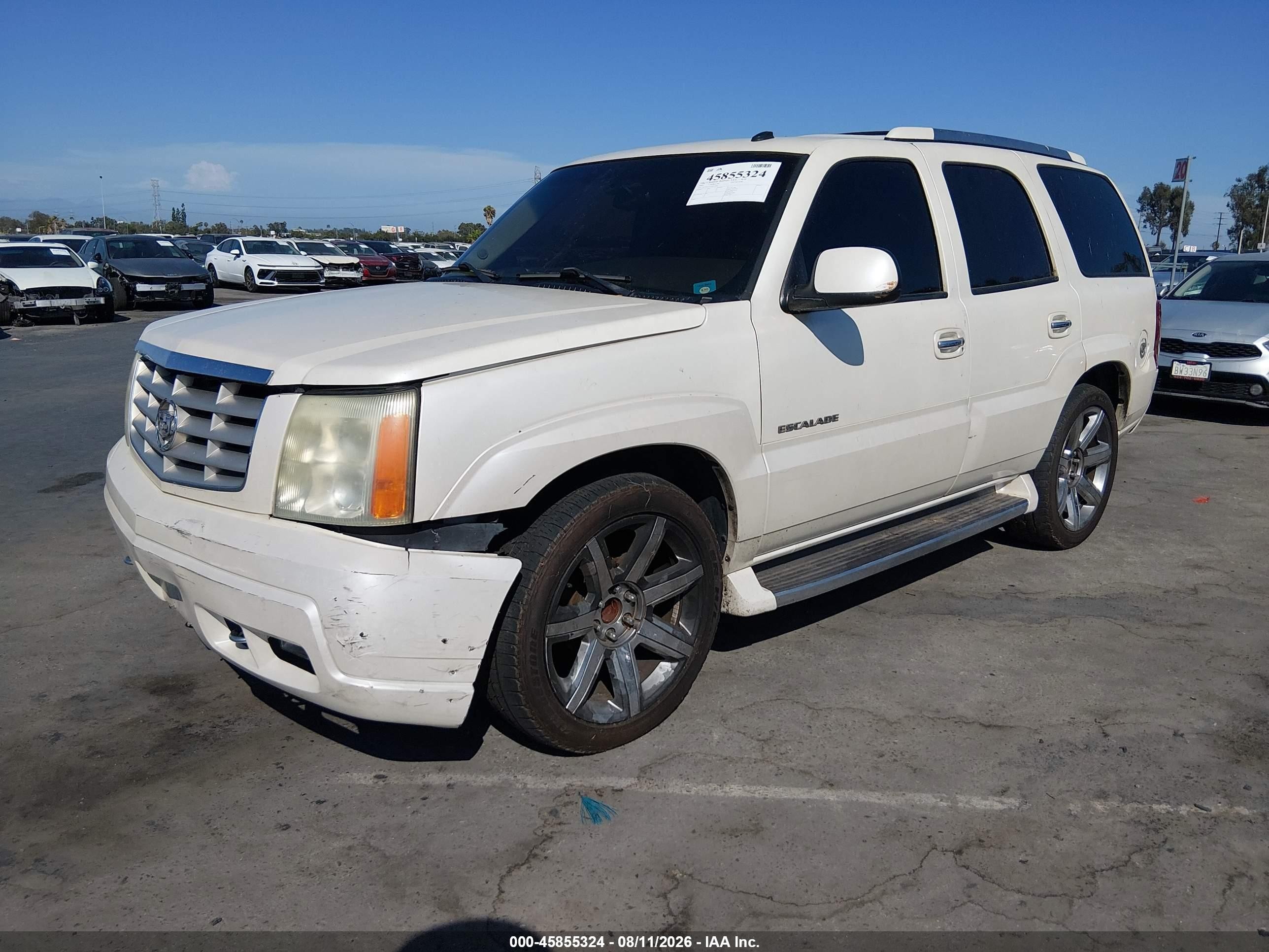 2003 Cadillac Escalade Standard White vin: 1GYEC63T33R312460