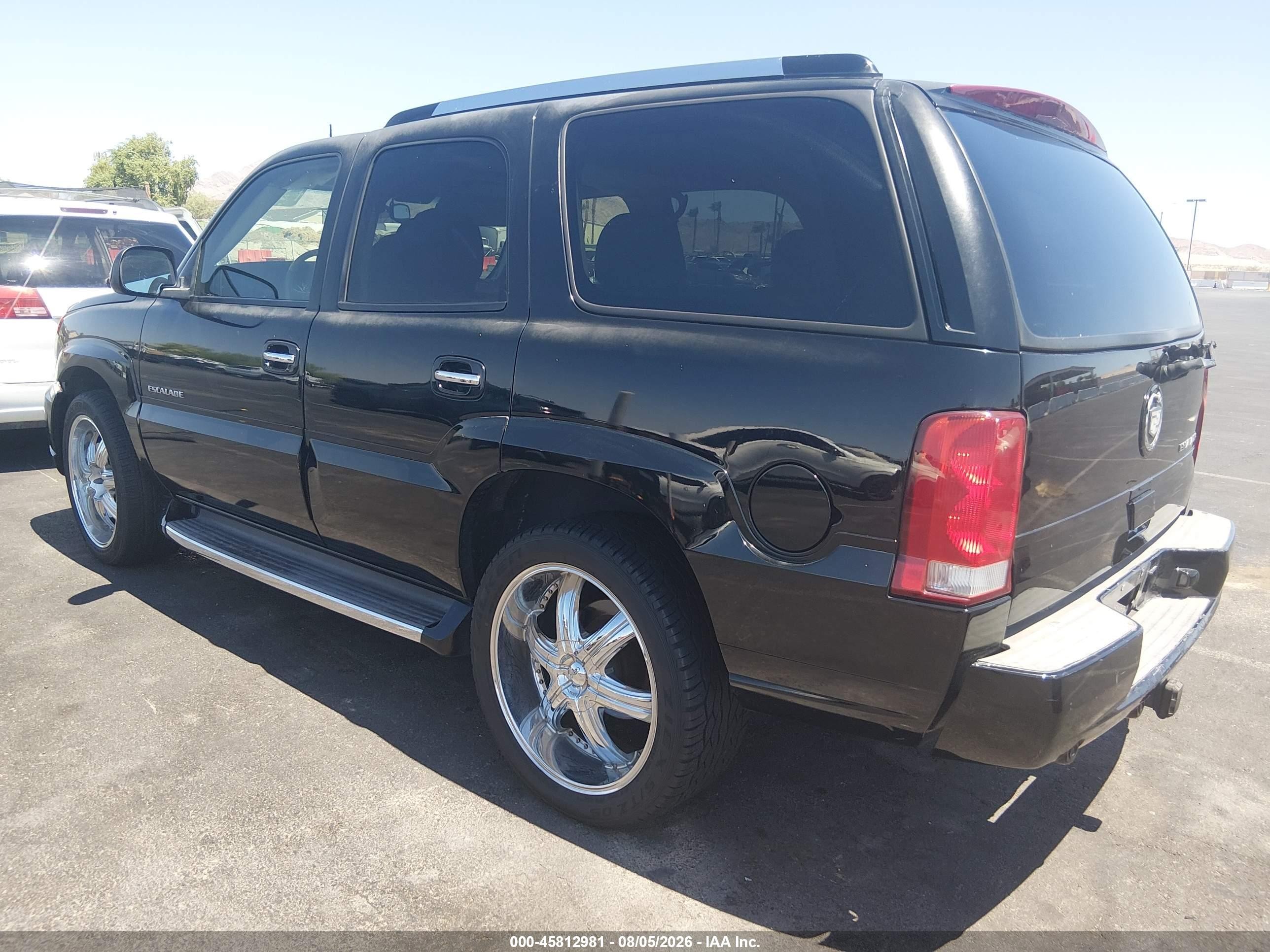 2002 Cadillac Escalade Standard Black vin: 1GYEC63T42R217775
