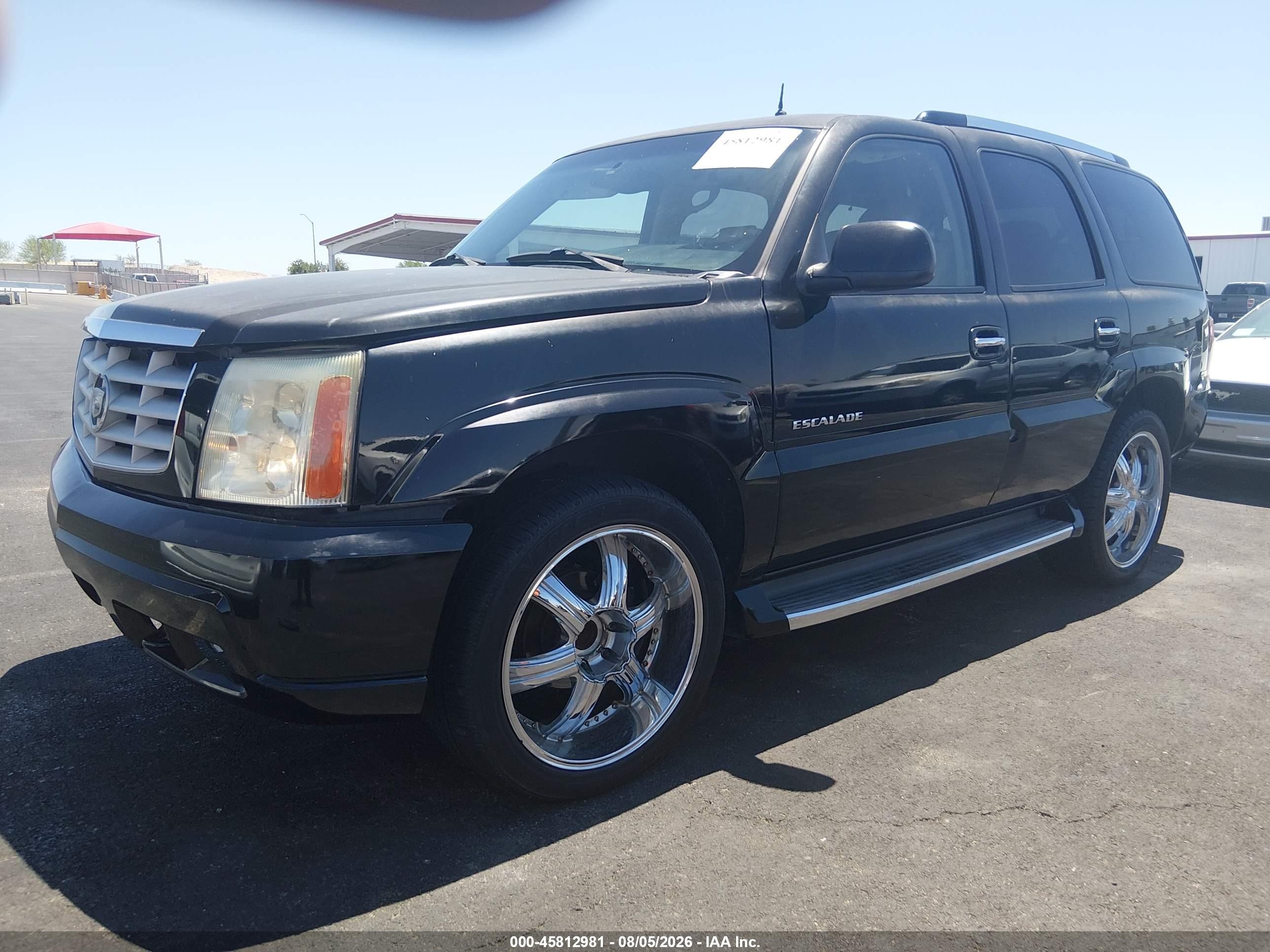 2002 Cadillac Escalade Standard Black vin: 1GYEC63T42R217775